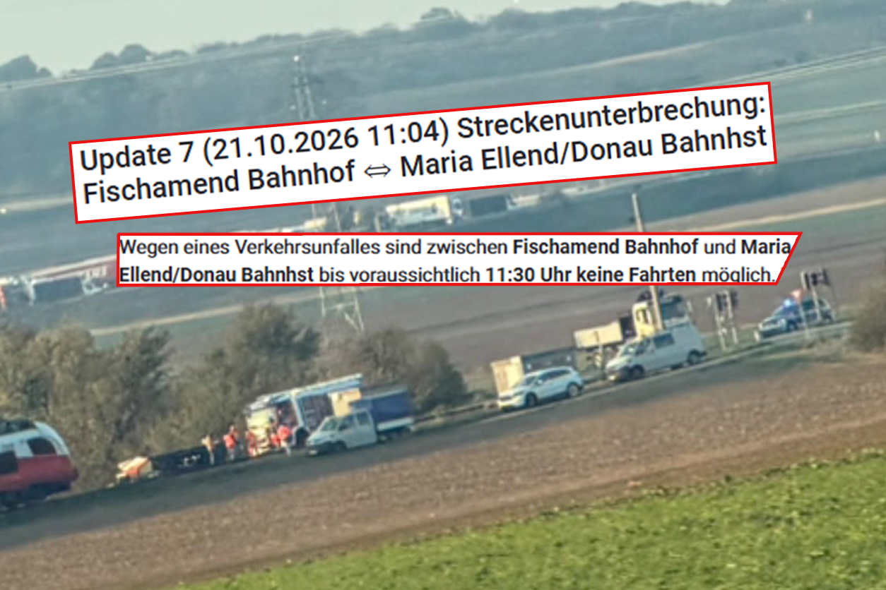 Aufgrund eines Unfalles ist derzeit mit Ausfällen bei der S7 zu rechnen.