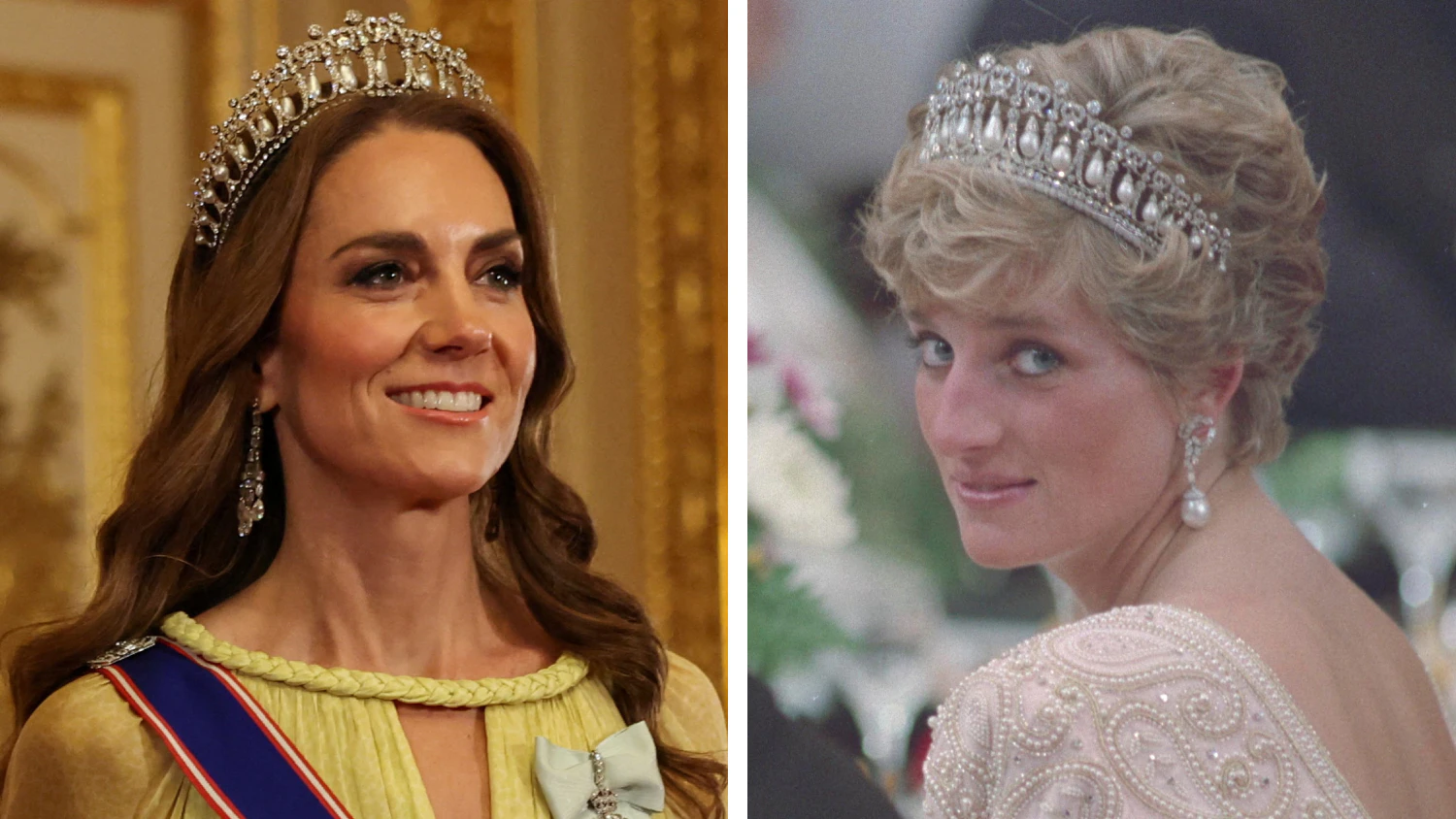 Beim Staatsbankett auf Schloss Windsor erinnert Prinzessin Kate mit ihrer Tiara erneut an ihre verstorbene Schwiegermutter Diana.