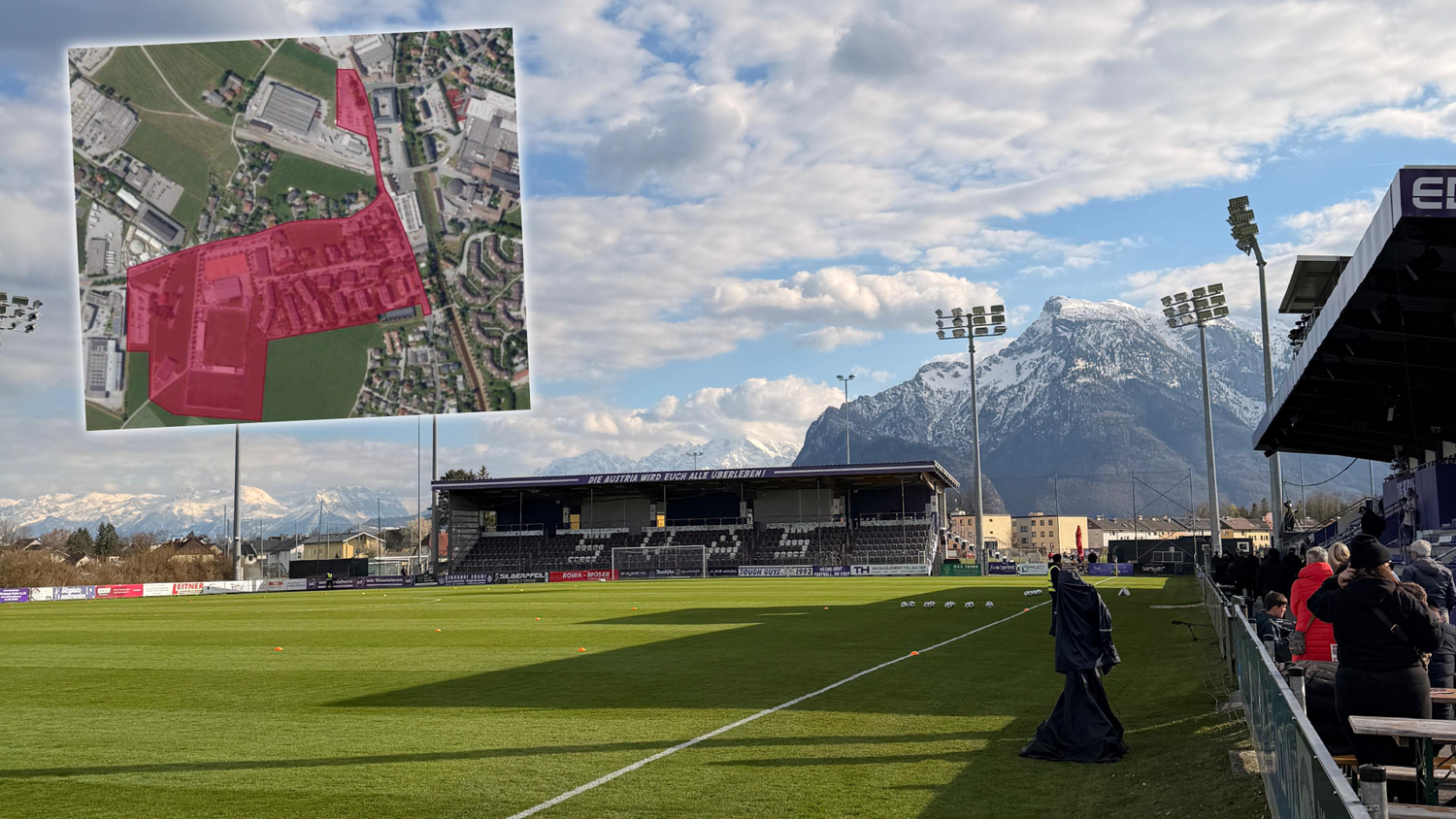 Das Stadion in Salzburg-Maxglan platzt seit Jahren aus allen Nähten.