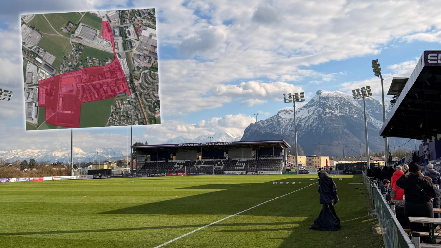 Das Stadion in Salzburg-Maxglan platzt seit Jahren aus allen Nähten.