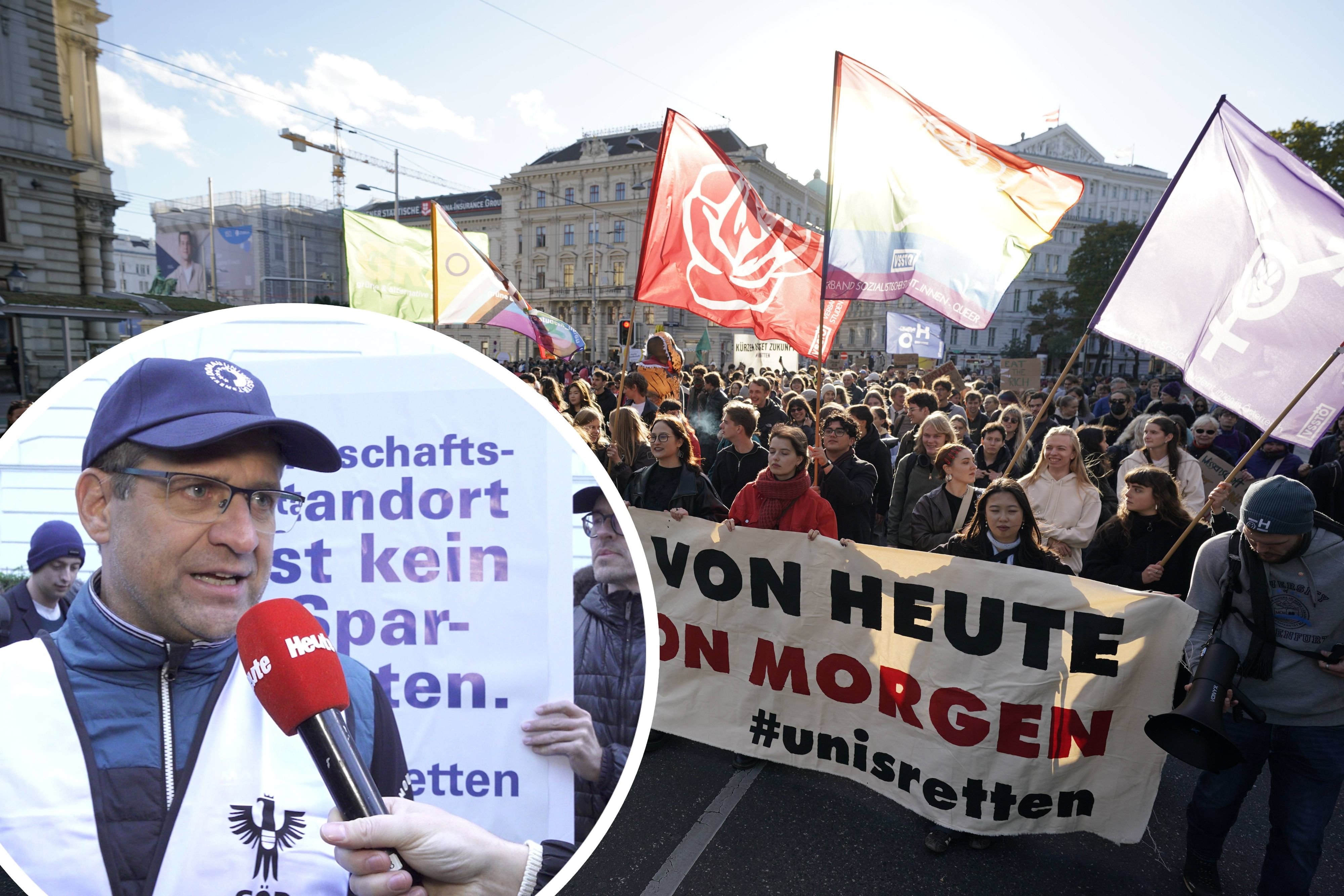 Christian Görlich von der Universität für Weiterbildung Krems warnt vor den Folgen der angekündigten Budgetkürzungen.