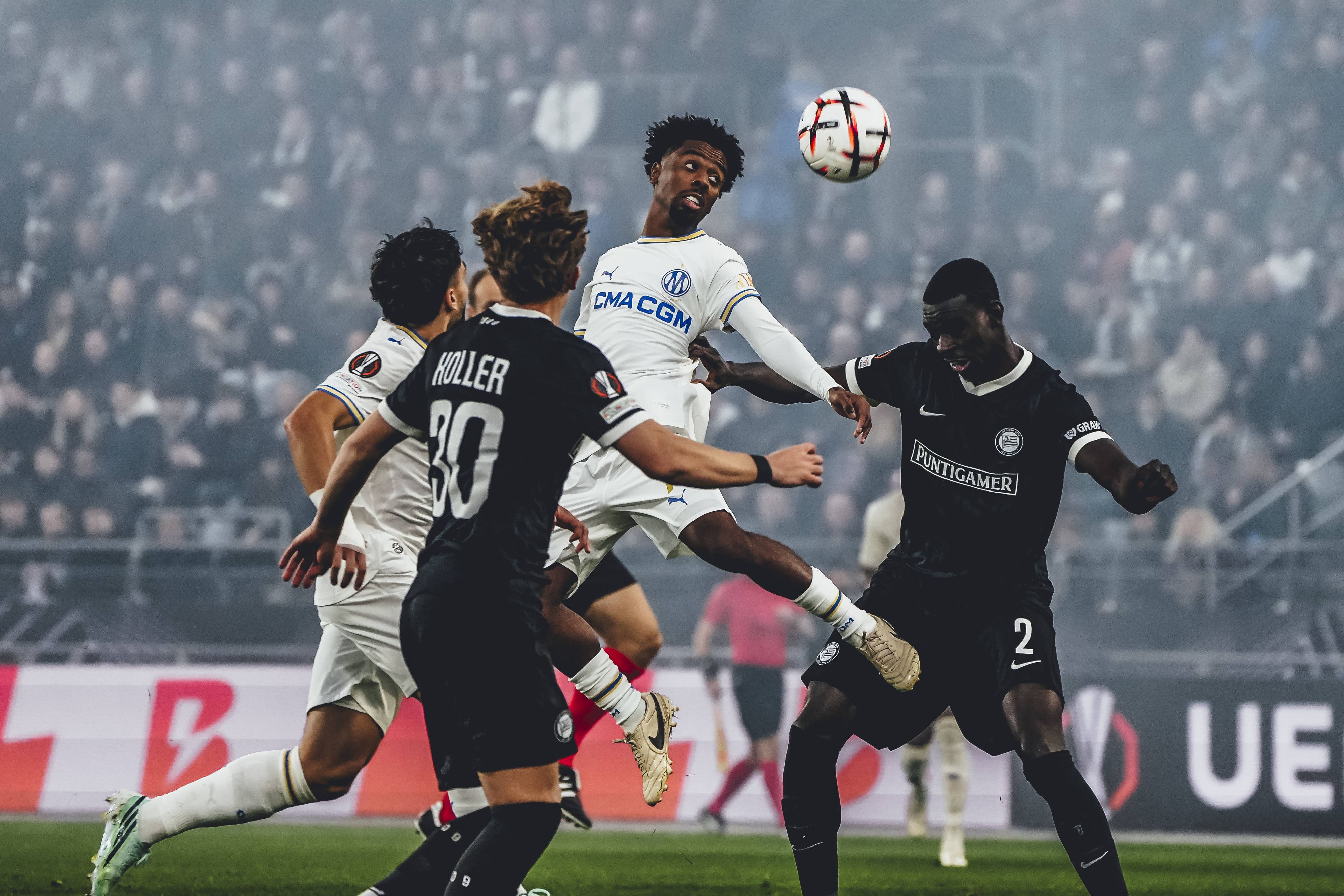 Sturm Graz kämpfte gegen Marseille aufopferungsvoll. 