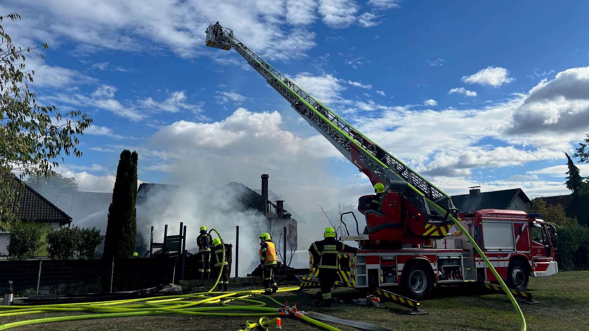 Großer Einsatz in Schwechat