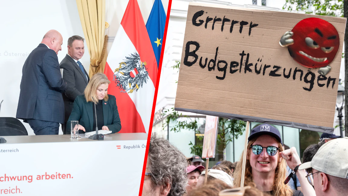 Heute.at - Haben es satt – Mega-Demo gegen Regierungs-Kürzungen