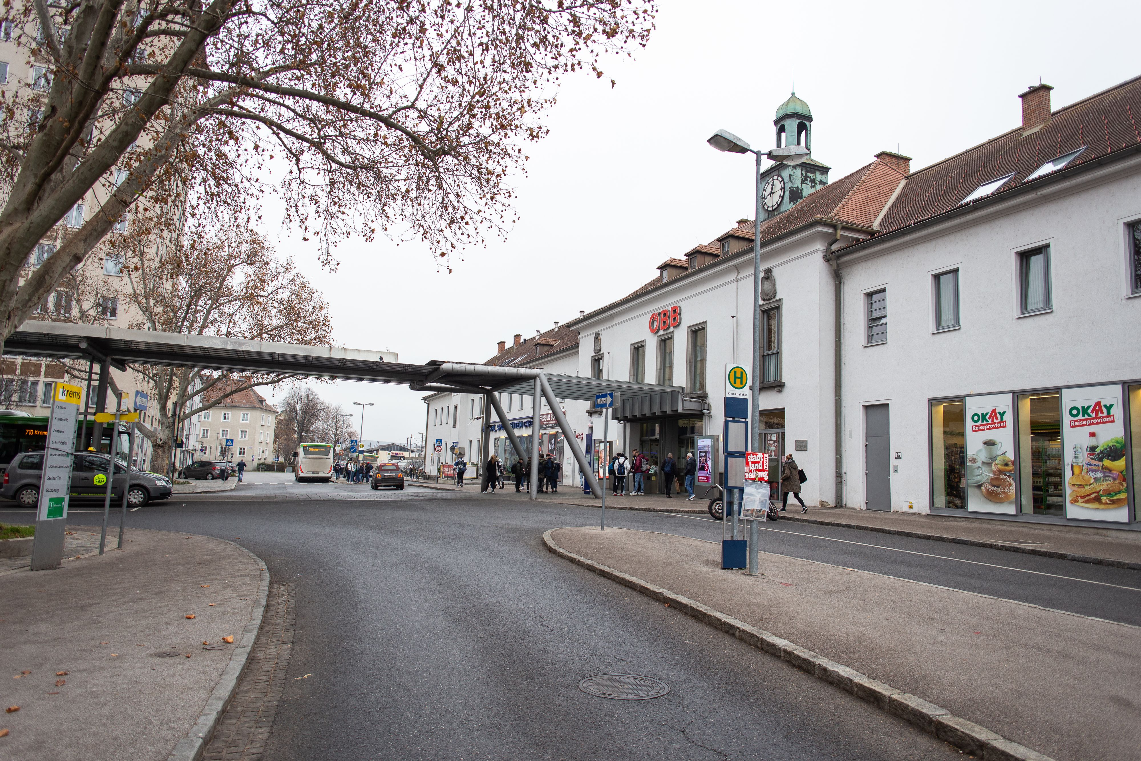 Der Bahnhof in Krems
