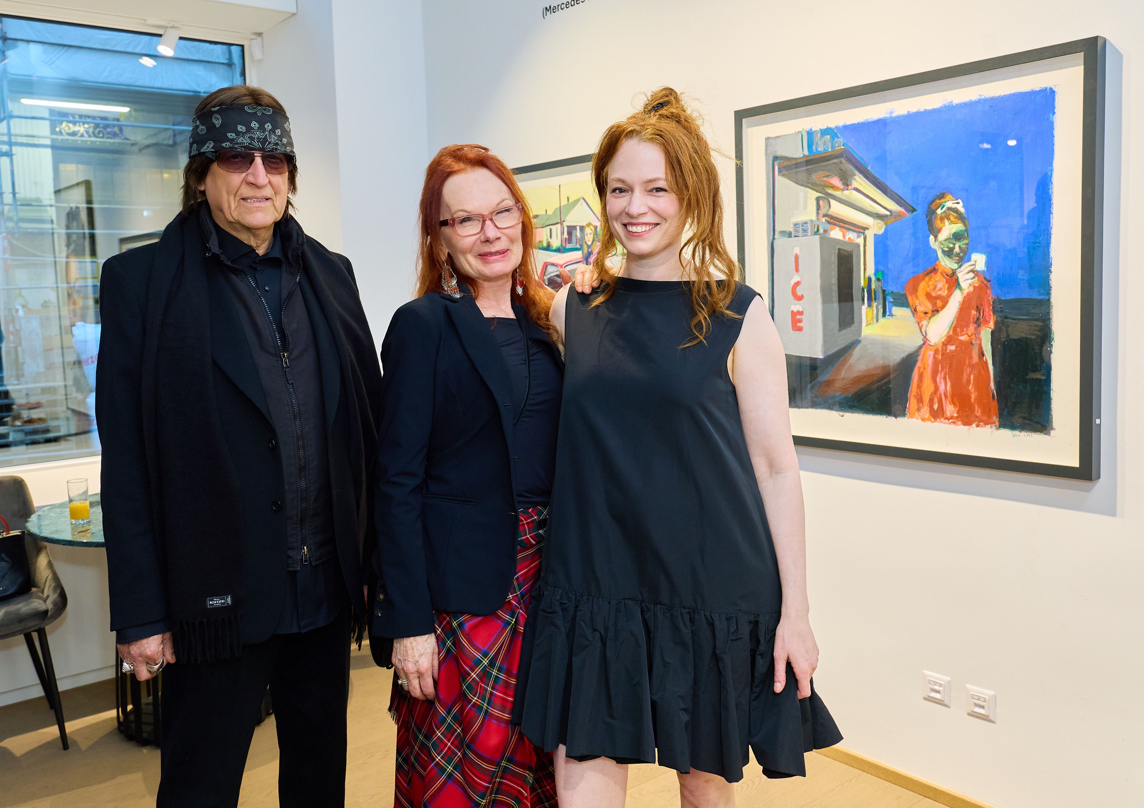 Kunst liegt in der Familie: Gottfried und Renate Helnwein mit Tochter Mercedes