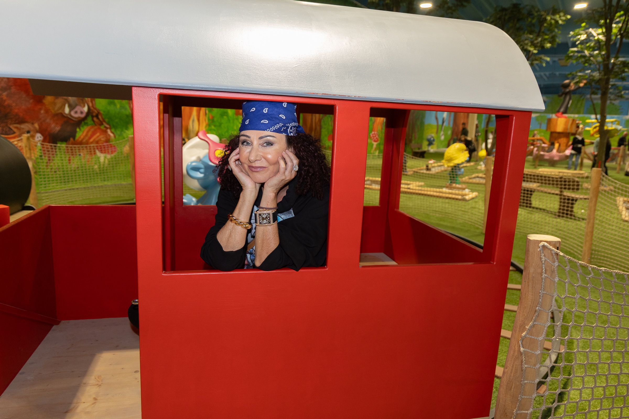 Christina Lugner im TschuTschuZug