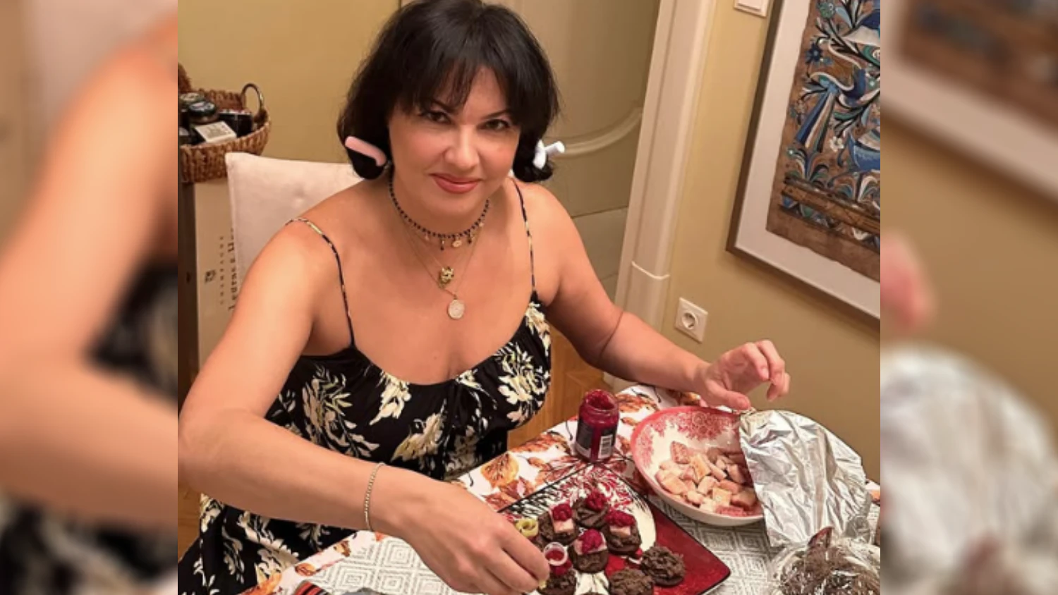 Mit Lockenwicklern! Netrebko feiert wilde Party