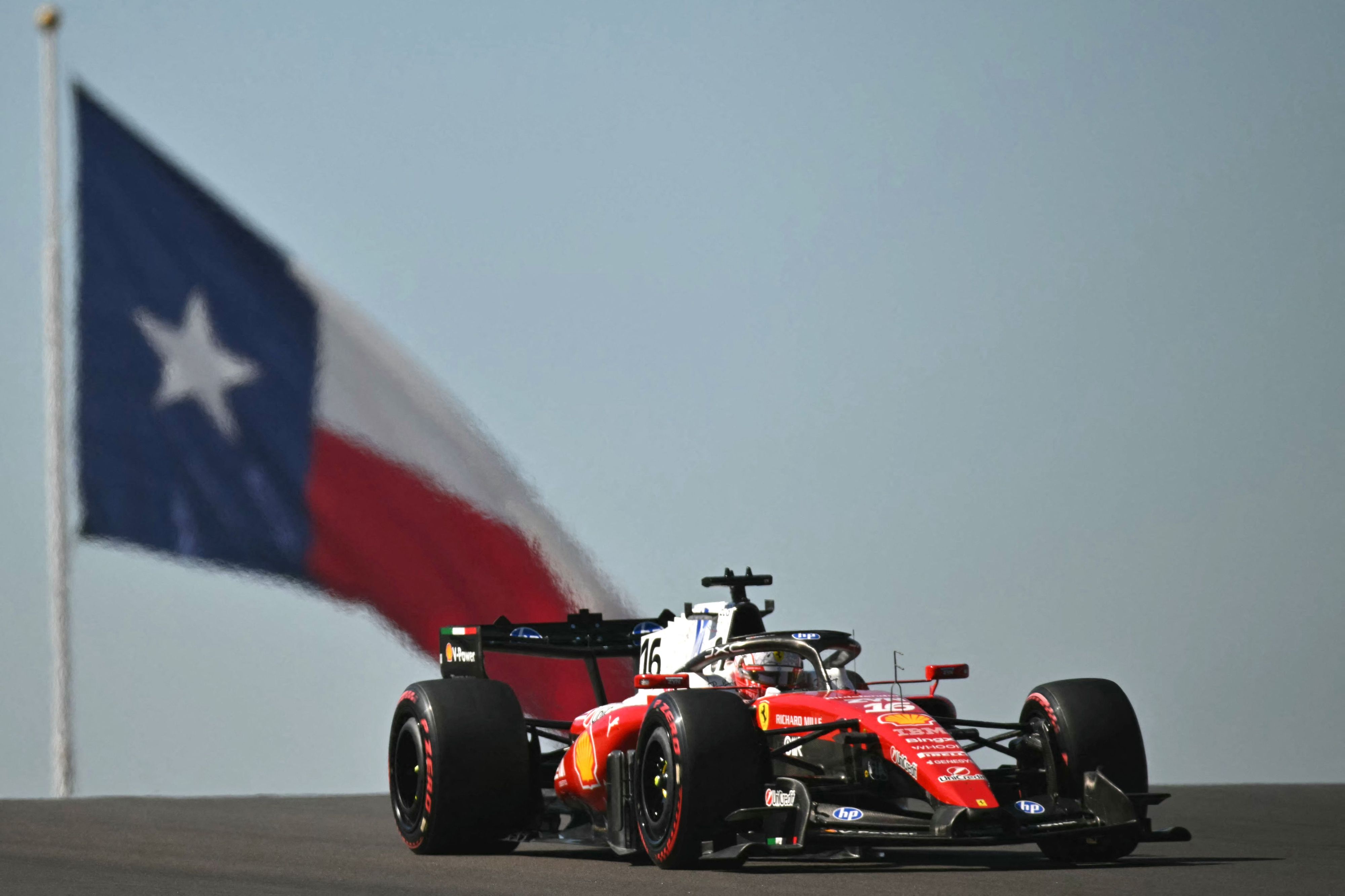 Ferrari-Star Charles Leclerc auf dem Circuit of the Americas. 