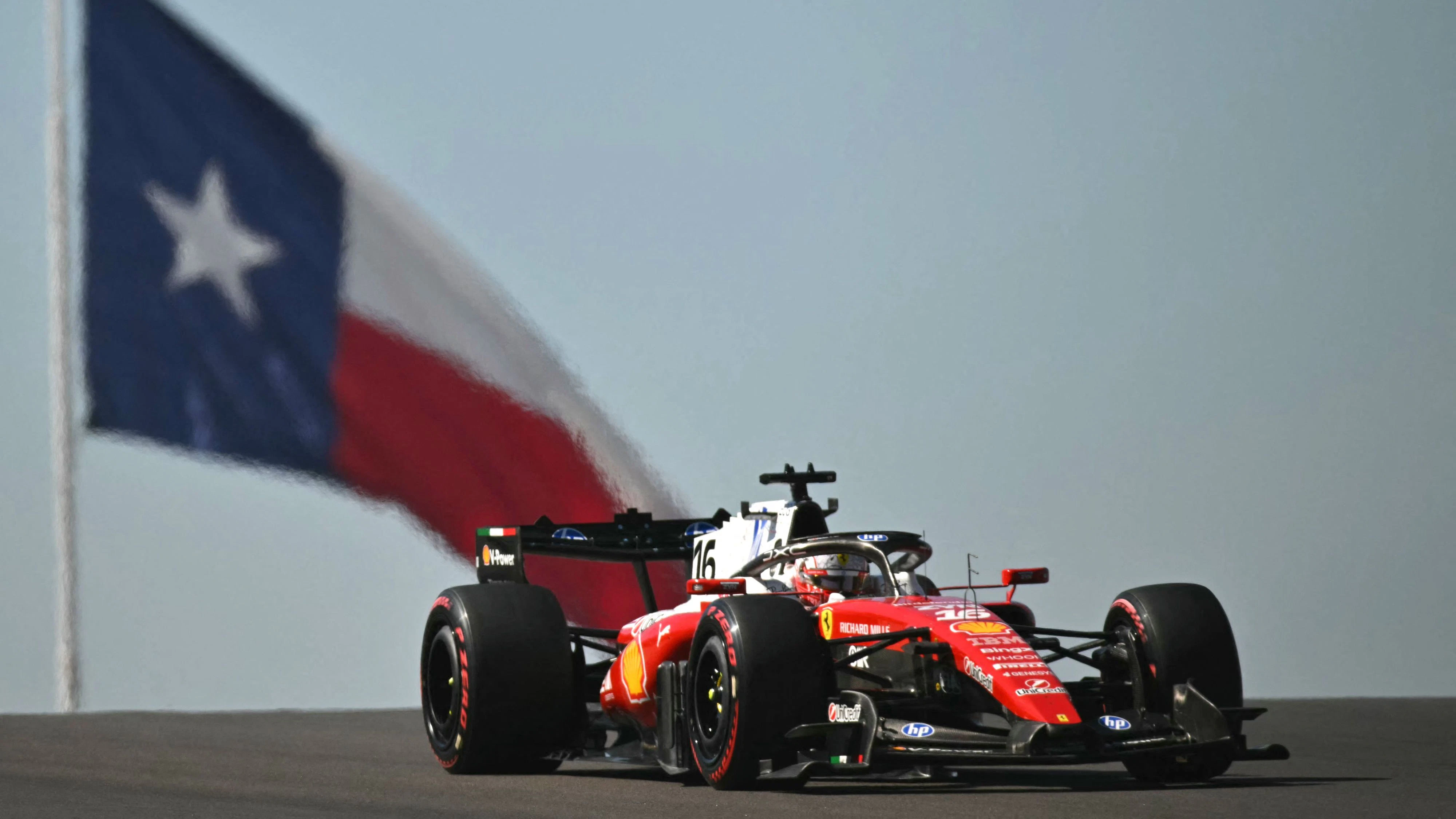 Ferrari-Star Charles Leclerc auf dem Circuit of the Americas. 