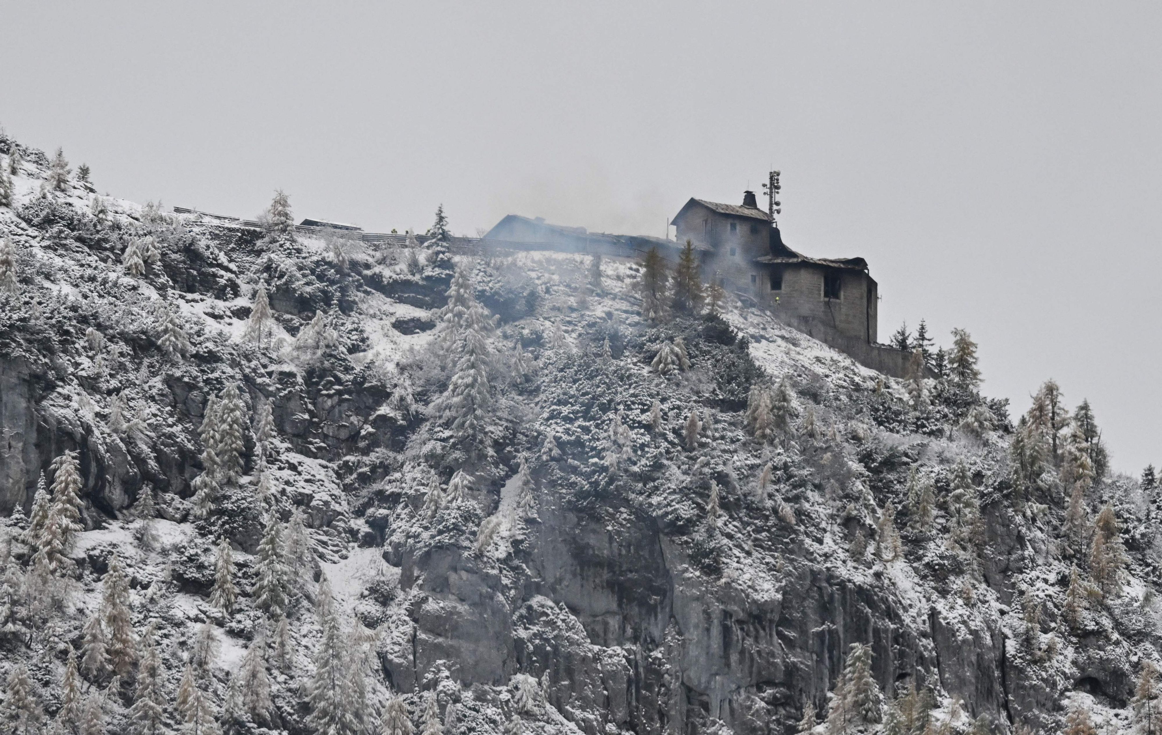 Das Kehlsteinhaus soll von einem Mann angezündet worden sein.