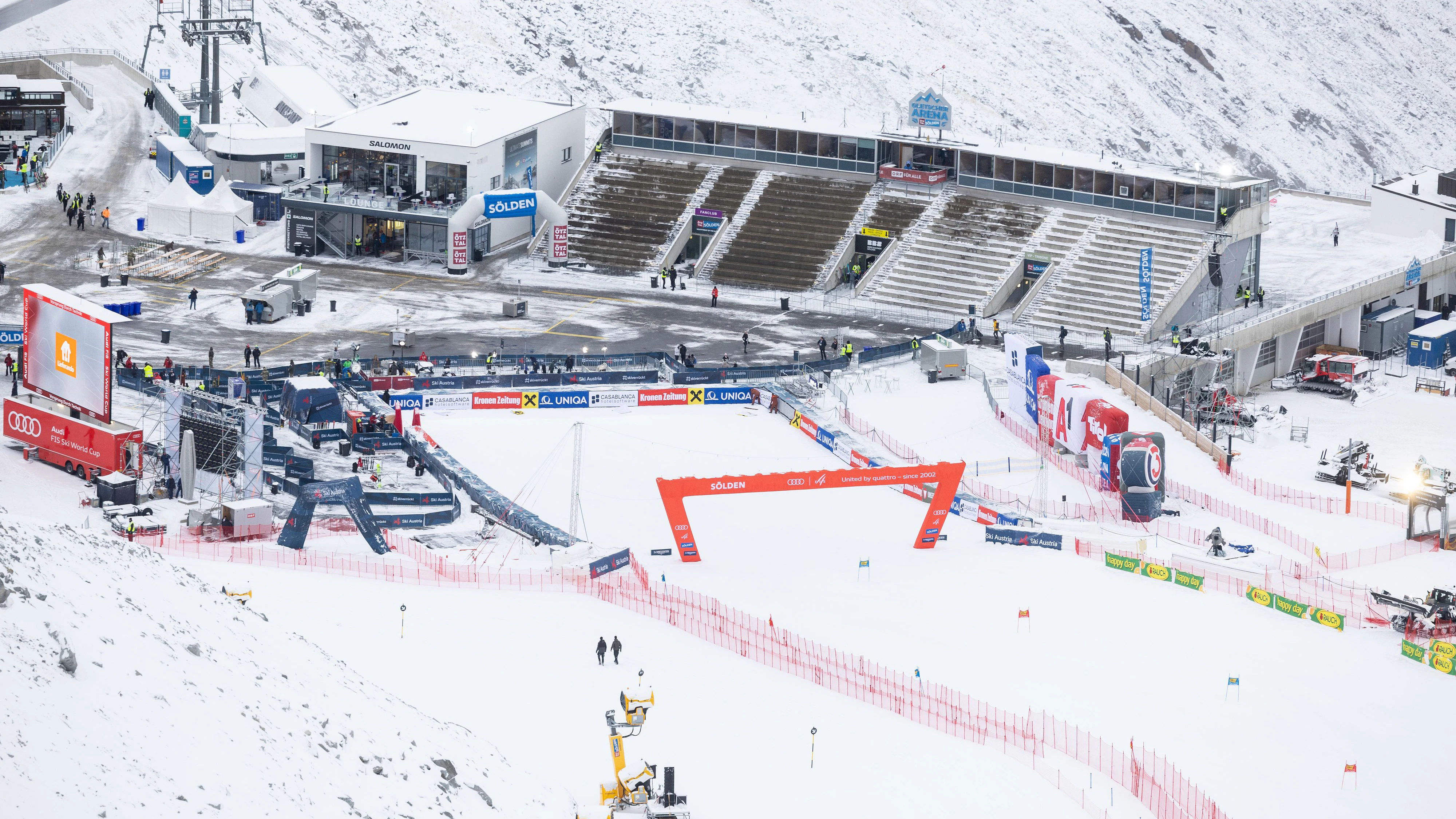 Heute.at - Arbeiten an der Strecke! Sölden-Start wird verschoben