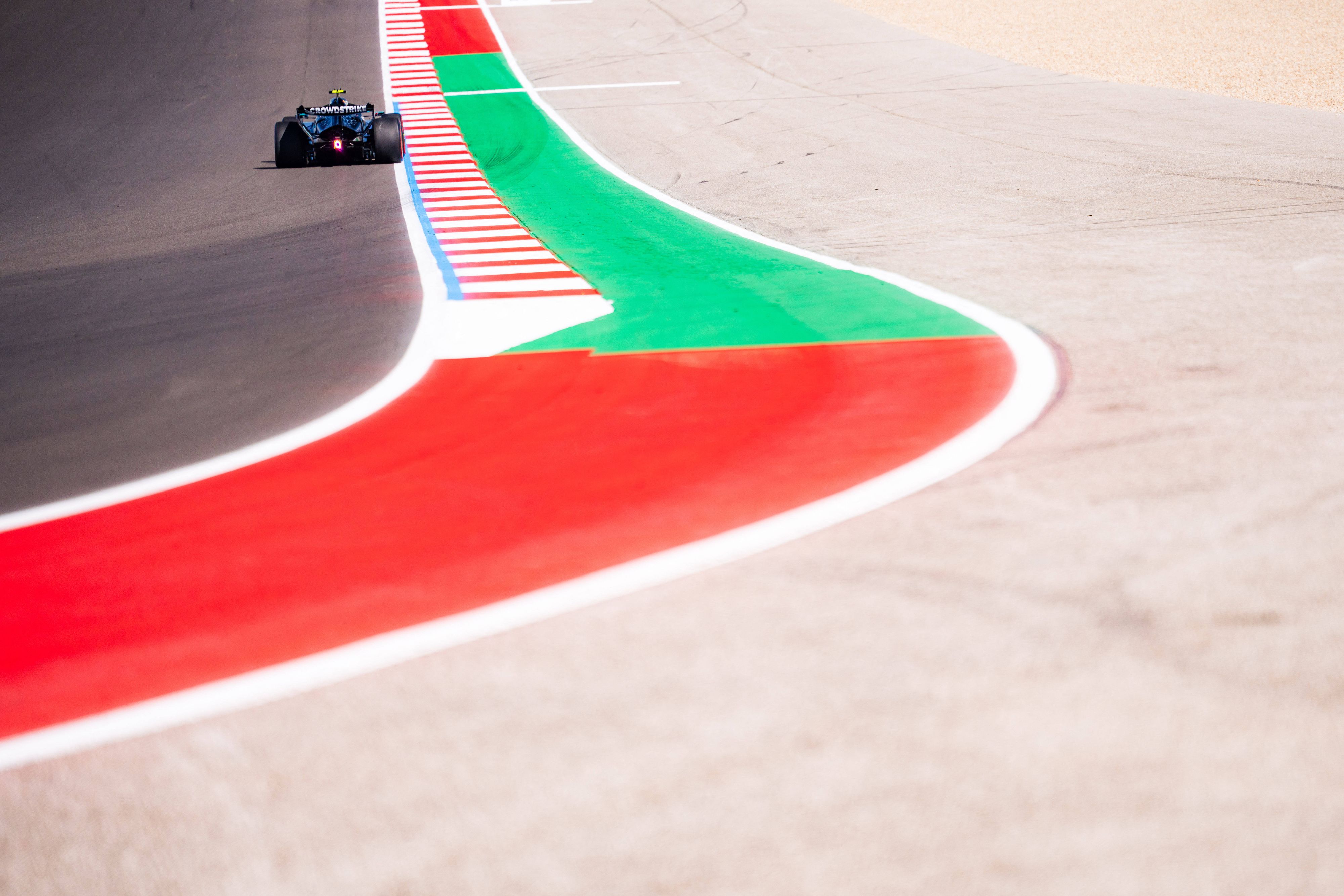 Der WM-Führende Andrea Kimi Antonelli auf dem Circuit of the Americas. 