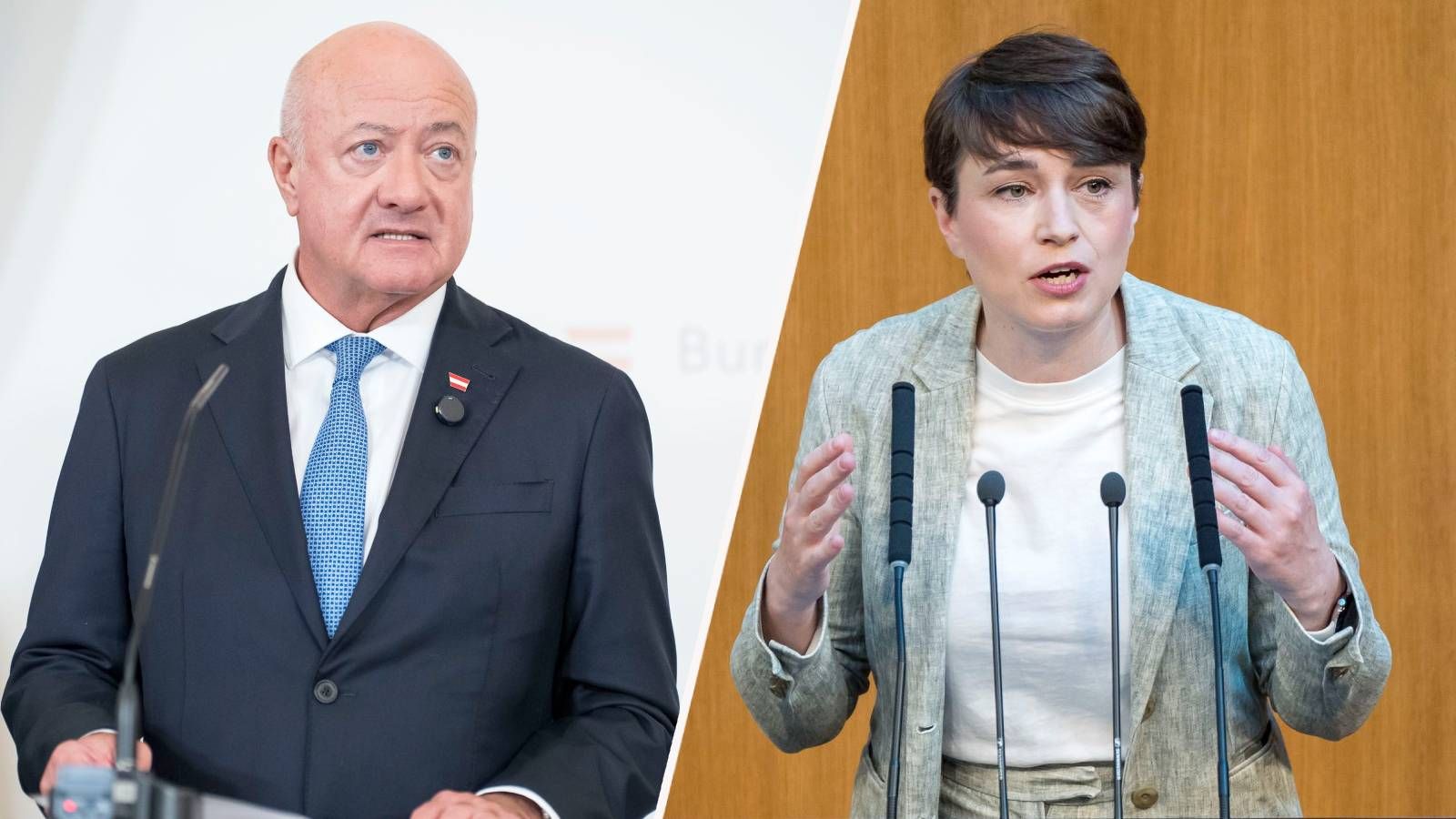 Die stellvertretende Grüne-Klubobfrau Sigrid Maurer rechnet mit Bundeskanzler Christian Stocker ab.
