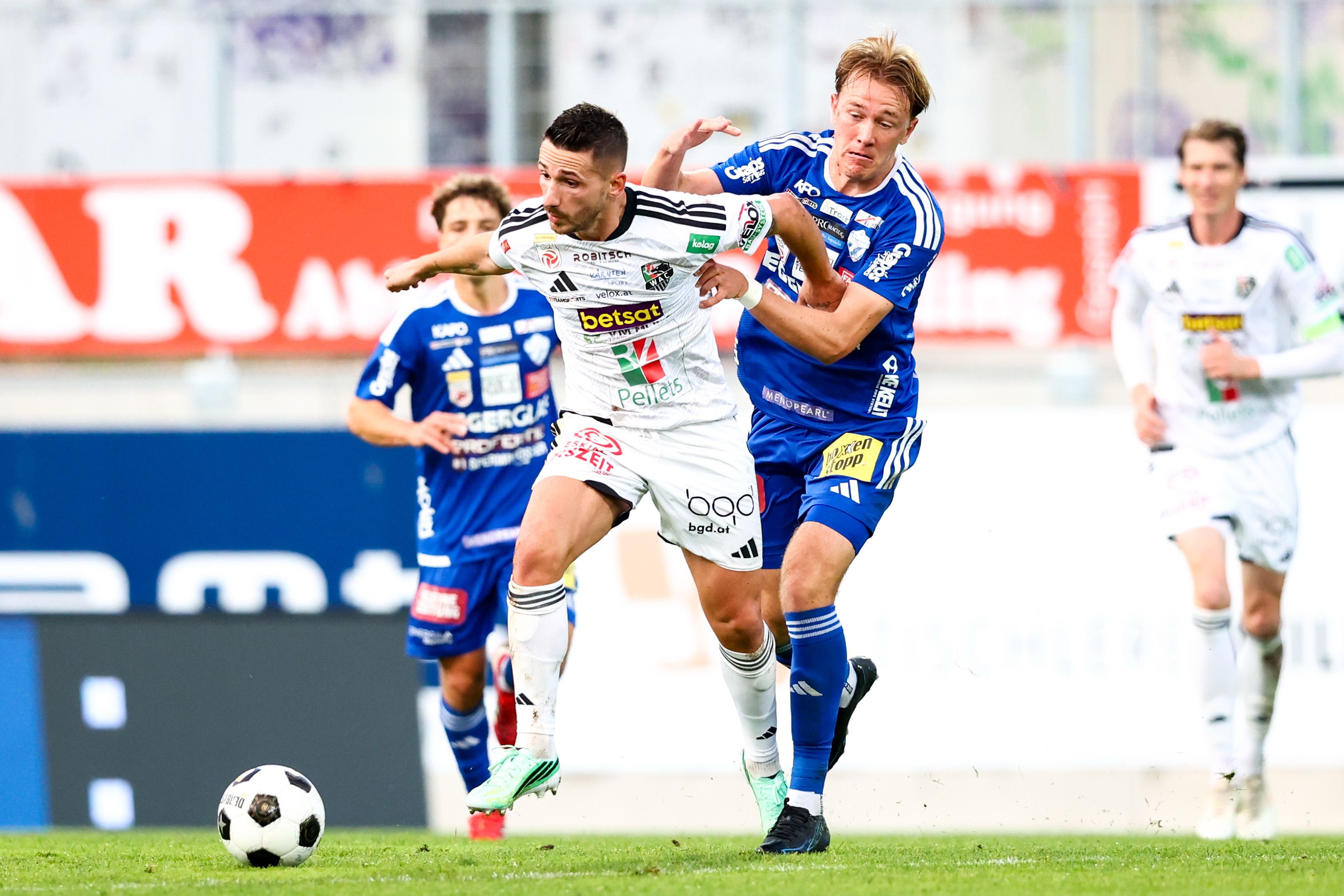 Wolfsberg und Hartberg im direkten Bundesliga-Duell. 