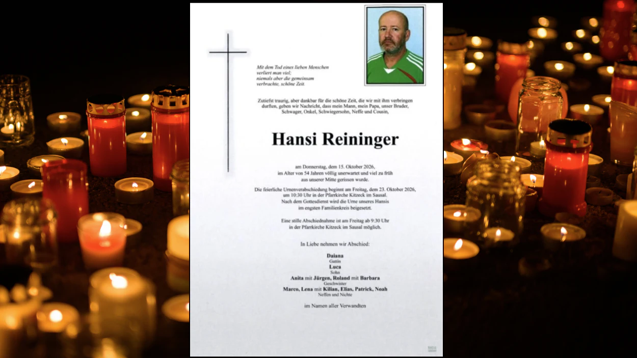Heute.at - Familienvater stirbt im Alter von nur 54 Jahren