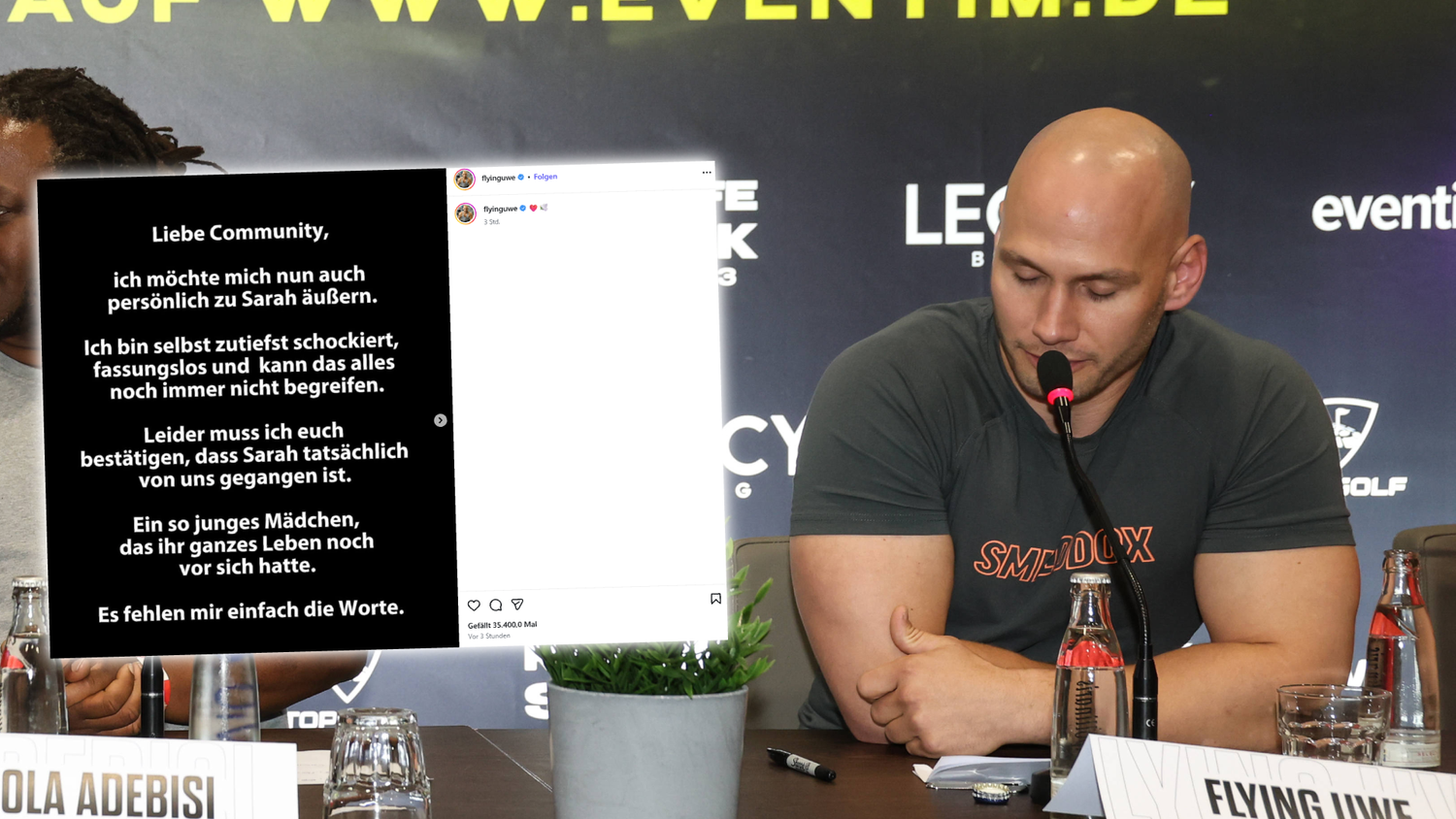 Flying Uwe war in der Fitness Szene aktiv.
