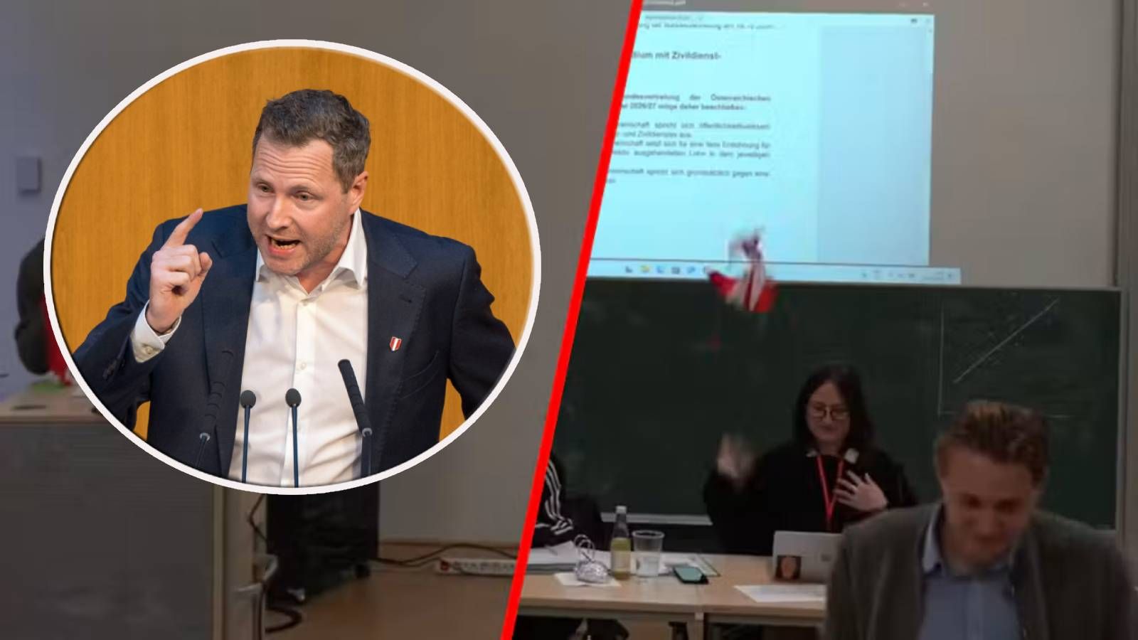 Ein weggeworfener Österreich-Schal sorgt für Wirbel: FPÖ-General Schnedlitz attackiert die SPÖ und fordert Konsequenzen von Finanzminister Marterbauer.