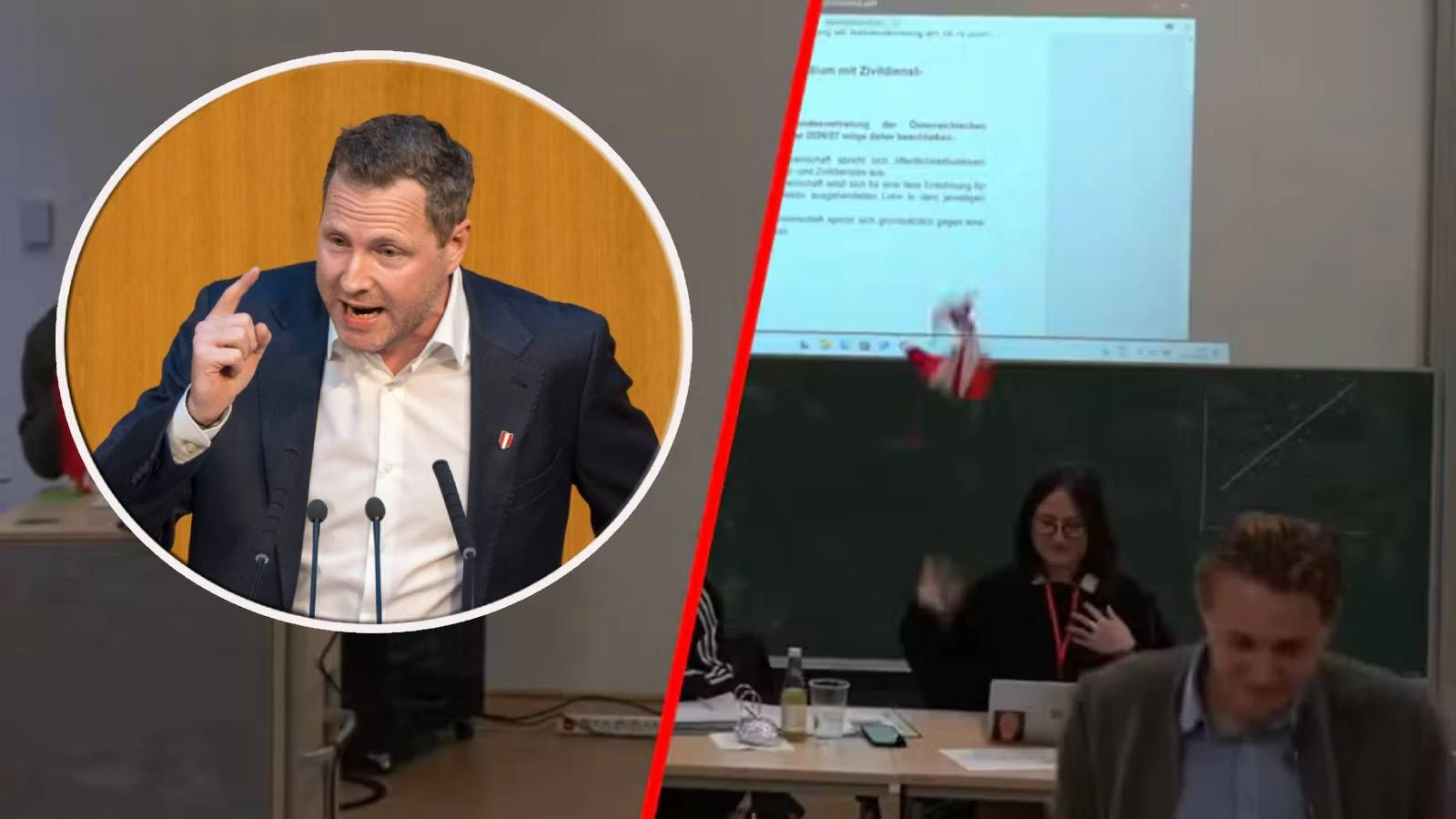 Ein weggeworfener Österreich-Schal sorgt für Wirbel: FPÖ-General Schnedlitz attackiert die SPÖ und fordert Konsequenzen von Finanzminister Marterbauer.