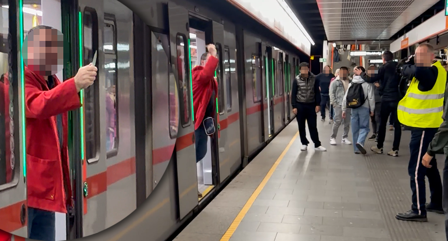 In der U3-Station Schlachthausgasse kam es zu blutigen Szenen.