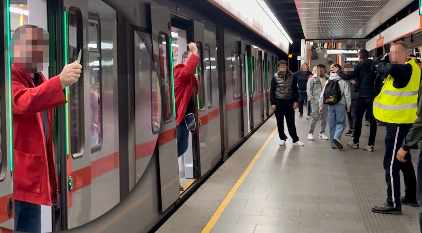 In der U3-Station Schlachthausgasse kam es zu blutigen Szenen.