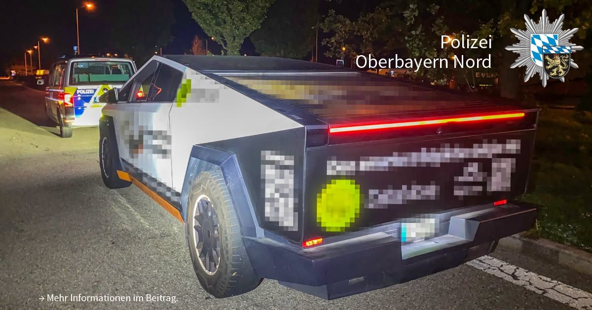 Ein 50-jähriger Schwede wurde mit seinem Tesla Cybertruck auf einer deutschen Autobahn gestoppt.