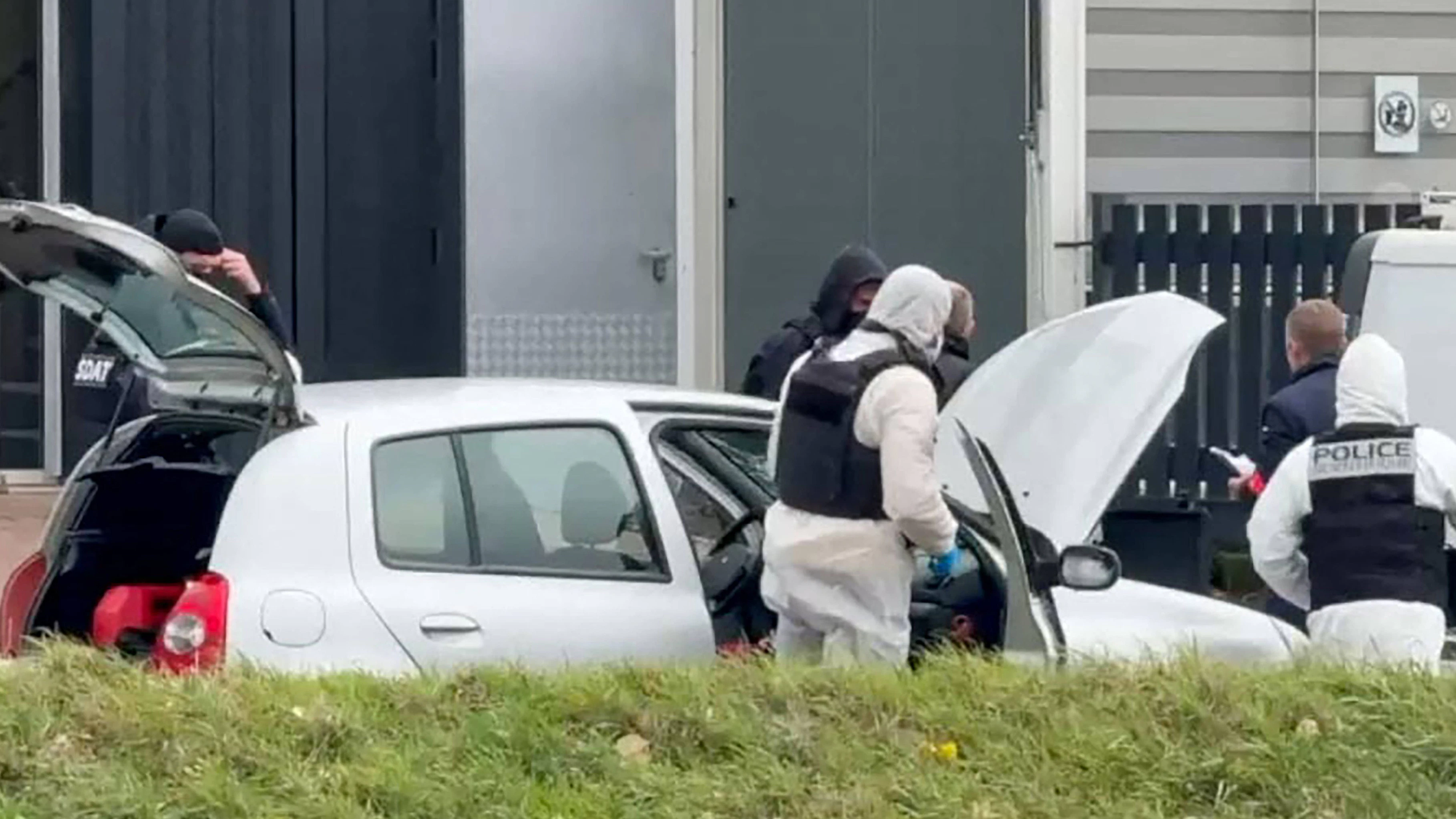 Racist attack in Trappes - Suspect Arrested in His Car Videograbs - Racist attack in Trappes - Suspect Arrested in His Car - A man killed one person and injured five others when he opened fire in bursts from his car at passersby on Friday, October 23, 2026, around 10:30 a.m., in Trappes and La Verrière, in the Yvelines department. The National Anti-Terrorism Prosecutors Office PNAT has opened an investigation into murder and attempted murder in connection with a terrorist enterprise, based on the victims membership in a purported race, ethnicity, nation, or religion. The Elysee Palace has described the incident as a racist terrorist attack. Photo by CLPRESS/ABACAPRESS.COM Trappes France PUBLICATIONxNOTxINxFRAxUK Copyright: xCLPRESS/ABACAx