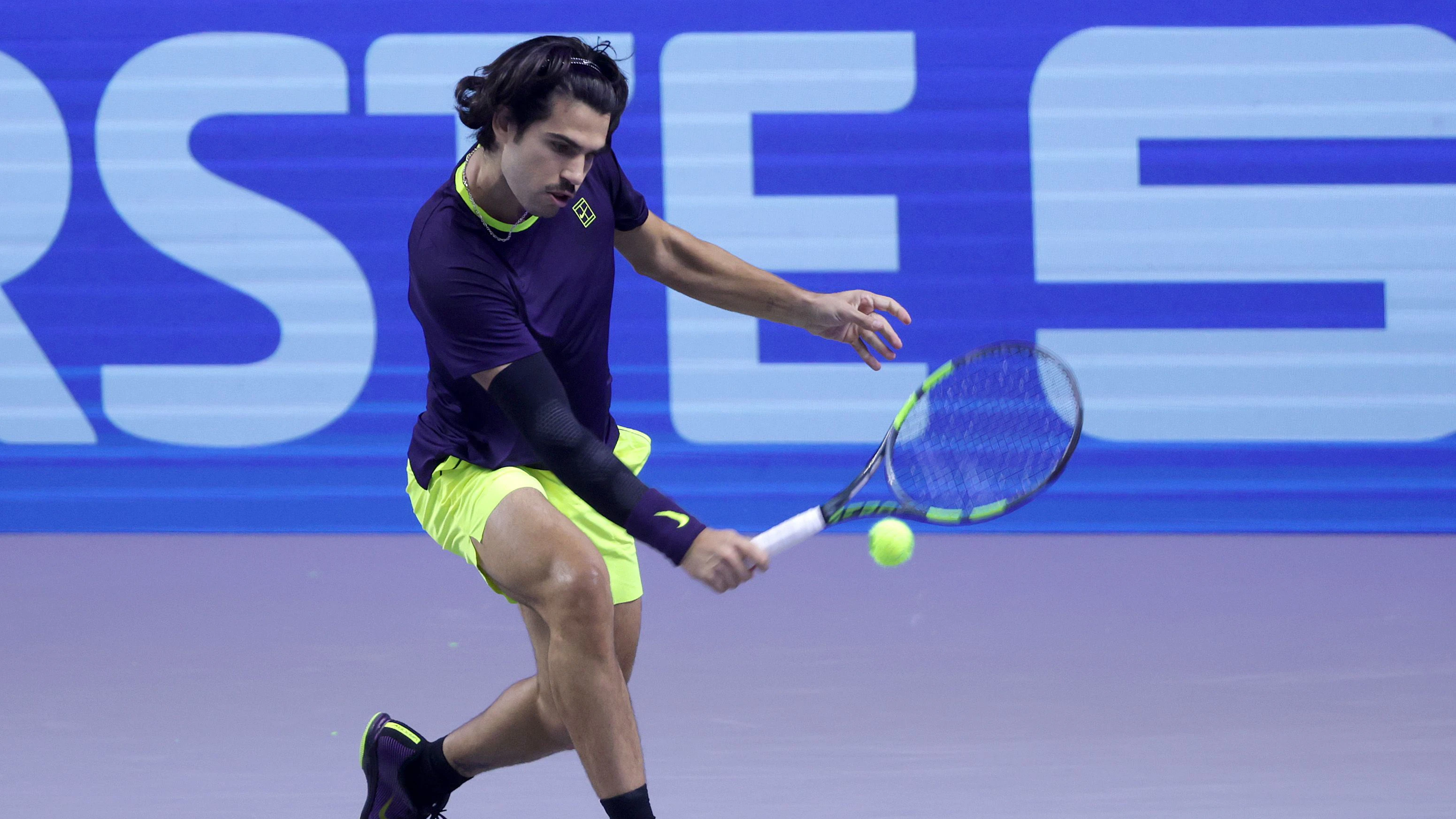 Der spanische Tennis-Gigant Carlos Alcaraz. 
