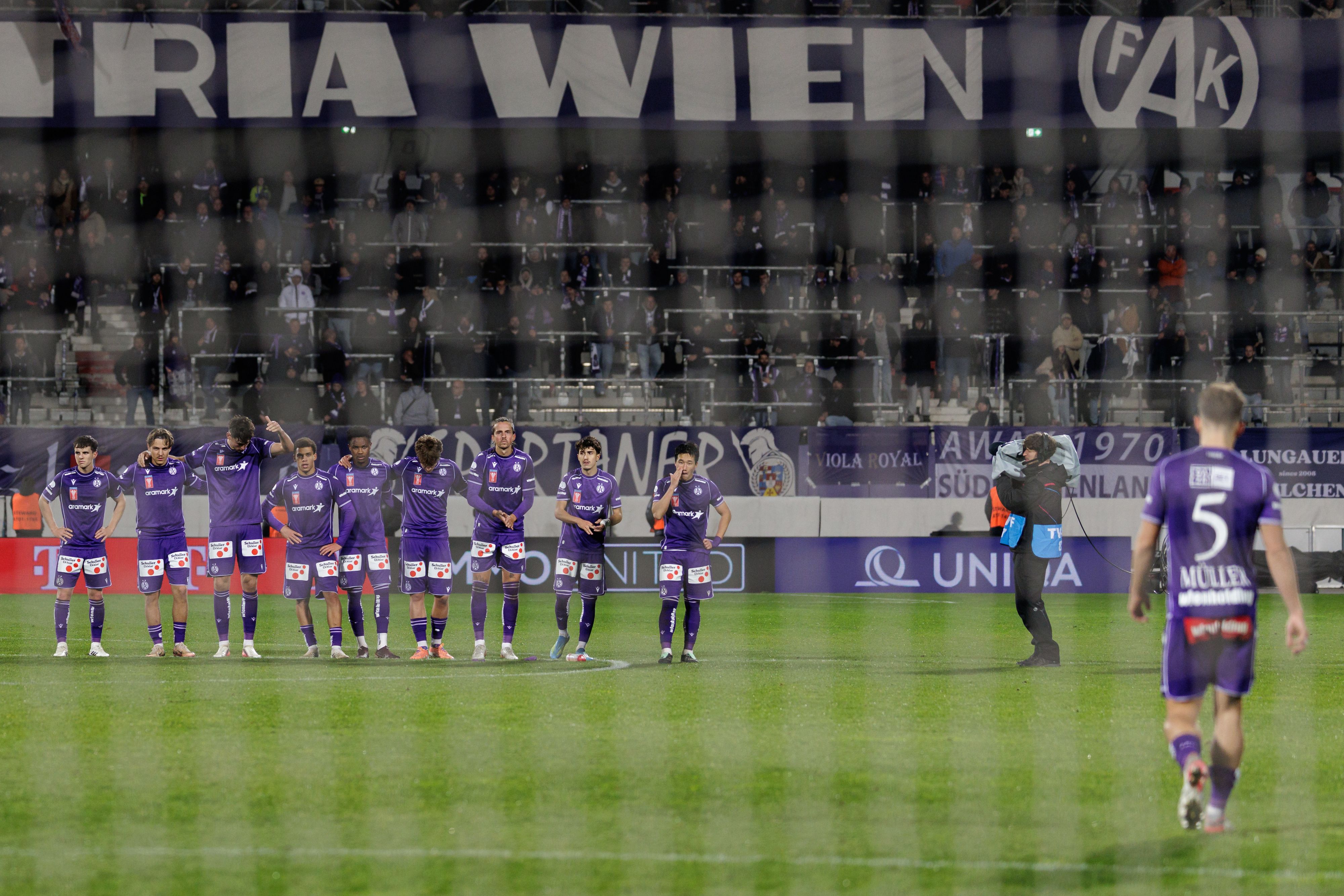Die Wiener Austria ist im ÖFB-Cup an Hartberg gescheitert. 