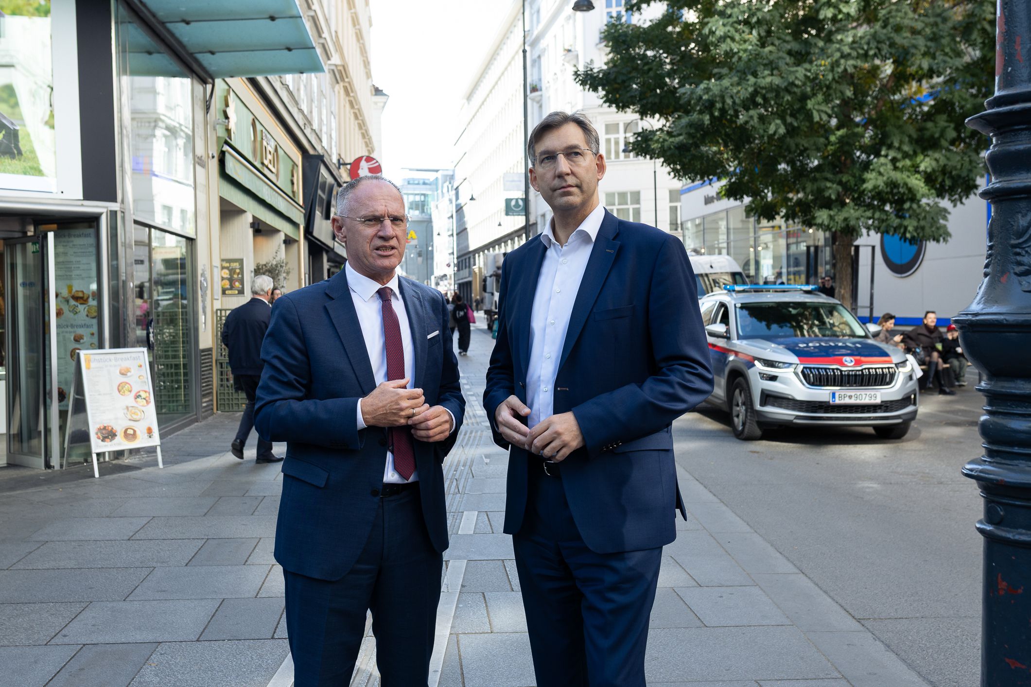 Innenminister Gerhard Karner und VP-Wien-Chef Markus Figl.
