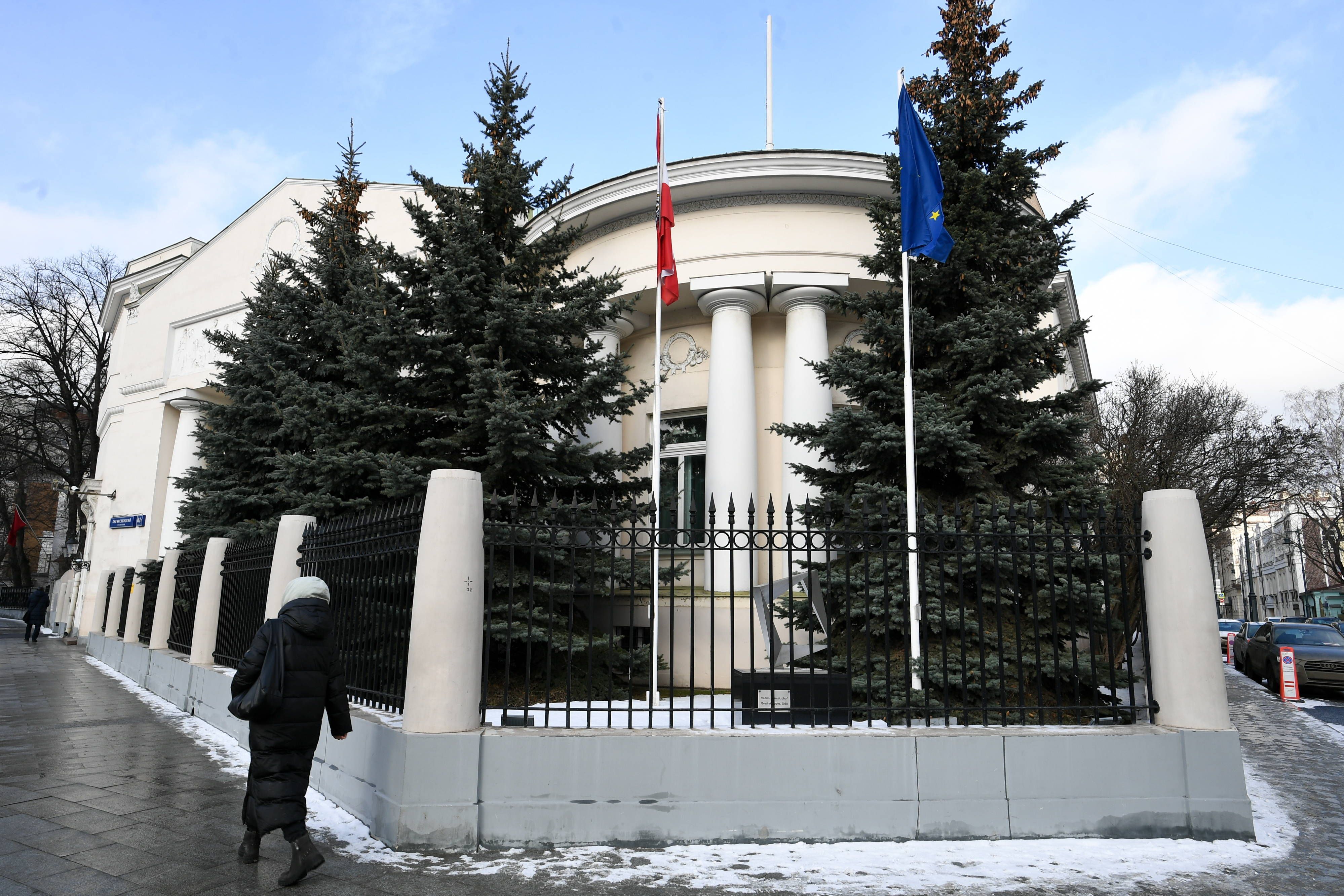 Die österreichische Botschaft in Moskau.