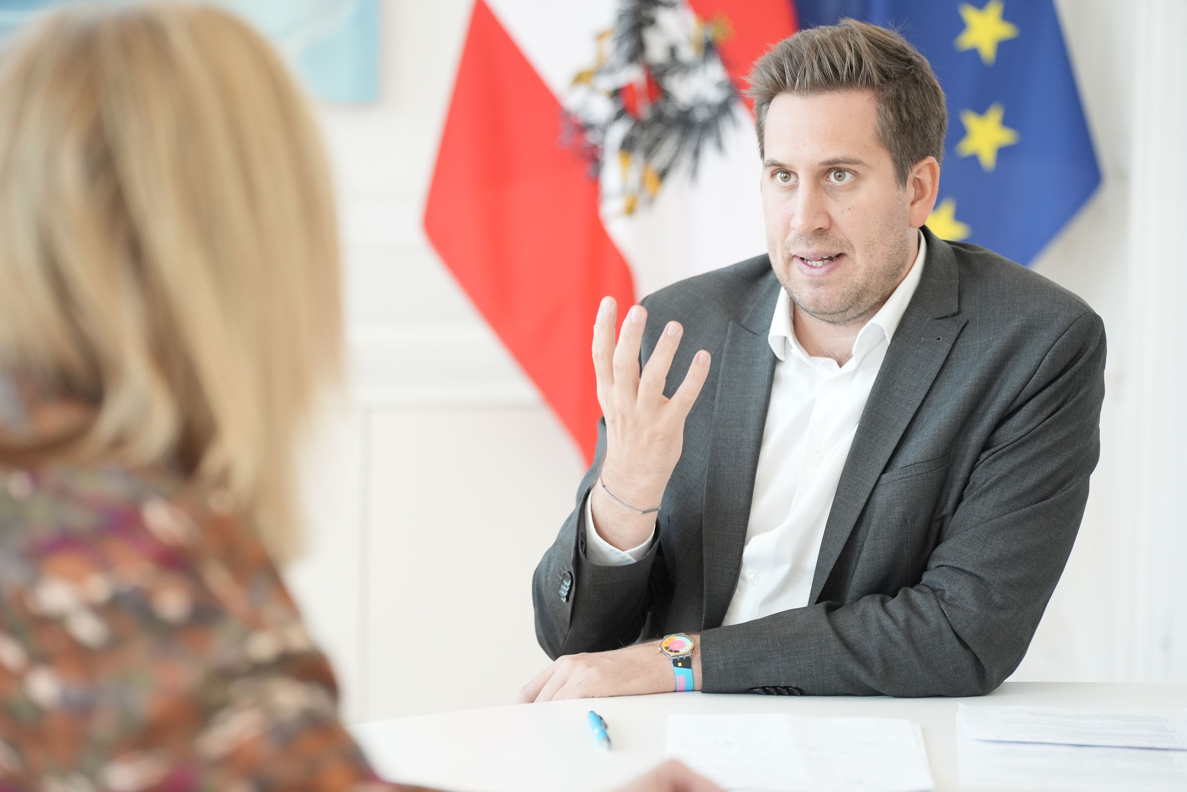 Digitalisierungsstaatssekretär Alexander Pröll (ÖVP) im Interview mit 
