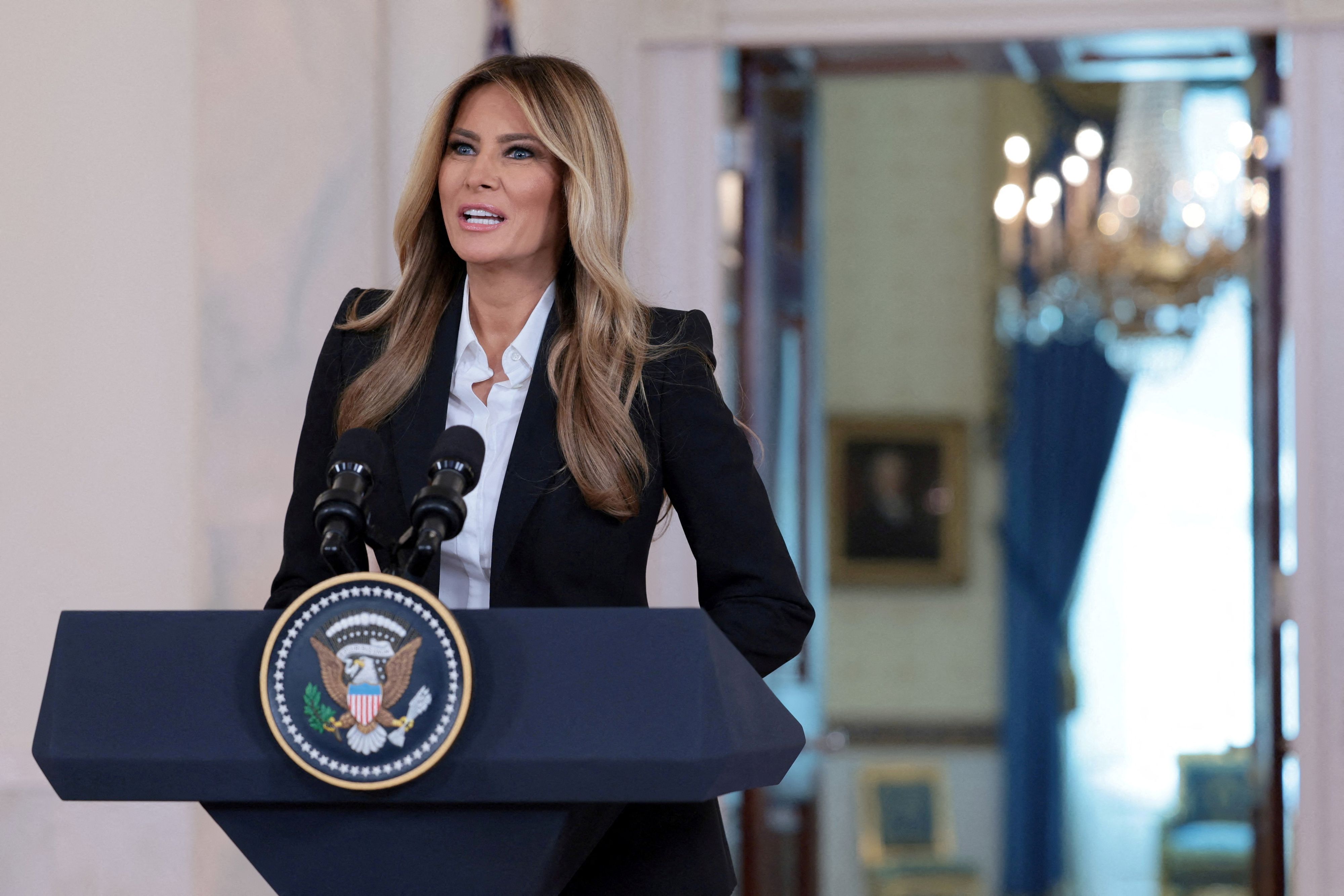 Die First Lady Melania Trump.