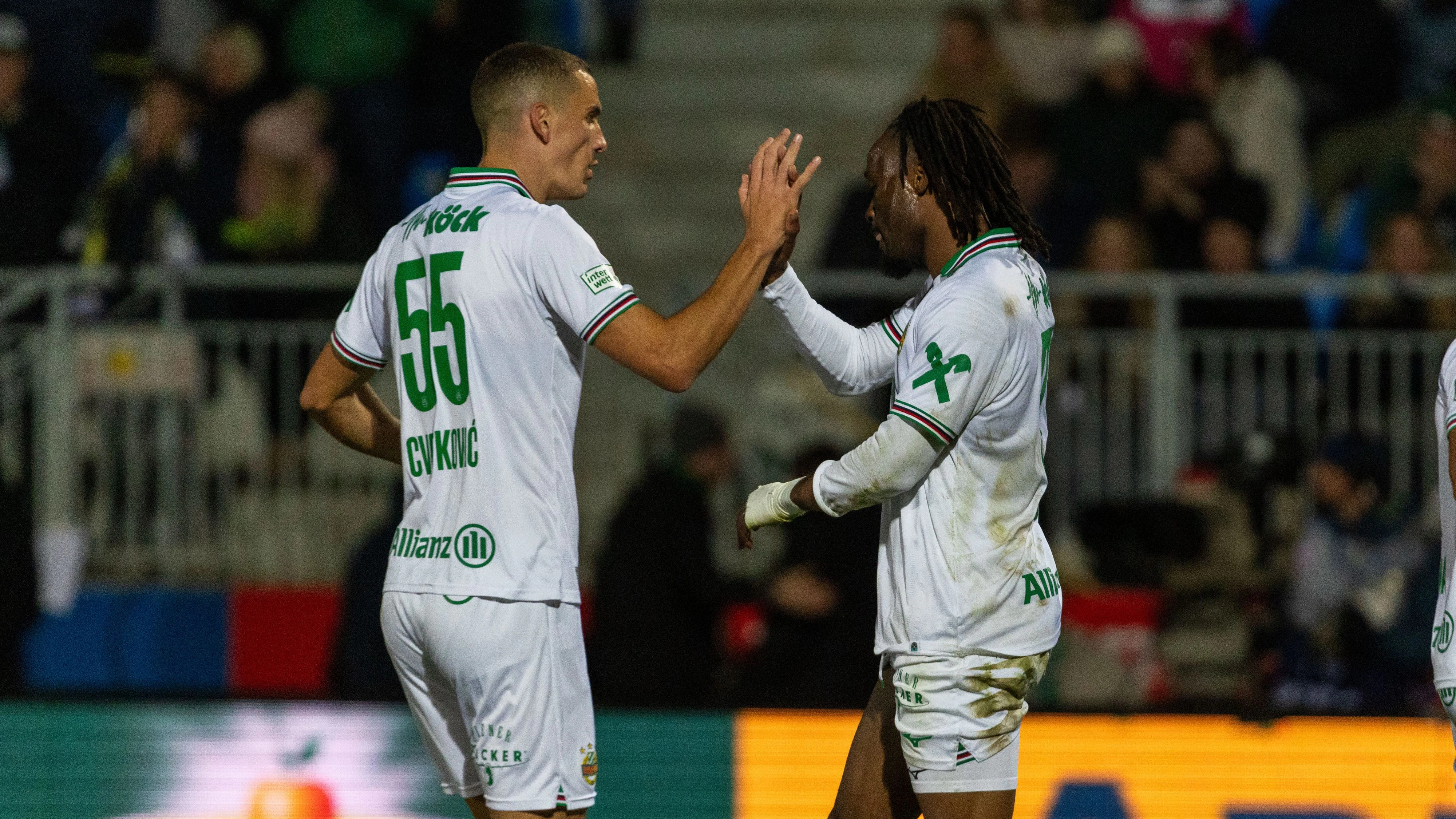 Rapid Wien jubelt im ÖFB-Cup-Achtelfinale gegen die Vienna. 