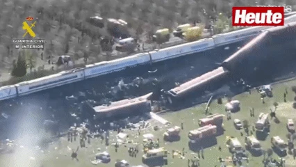 Heute.at - Zug-Katastrophe in Spanien – Video zeigt ganzes Ausmaß