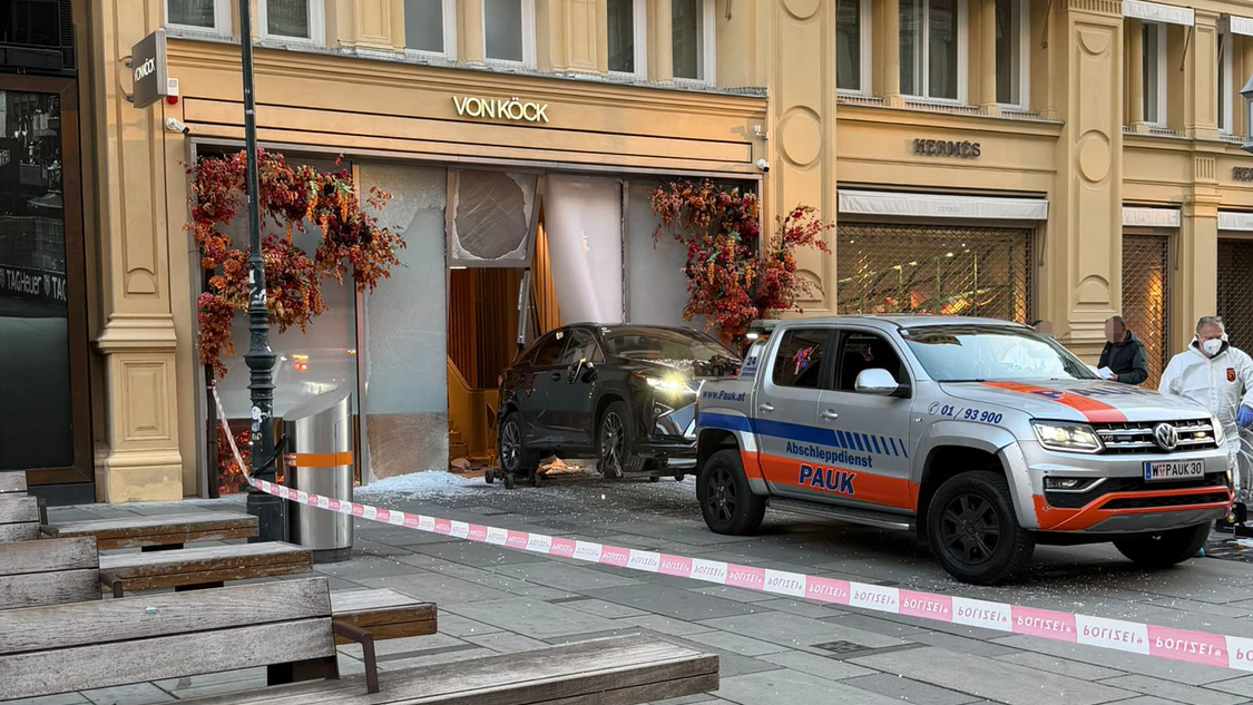 Heute.at - Rammbock-Bande räumt Luxus-Juwelier in Wiener City aus