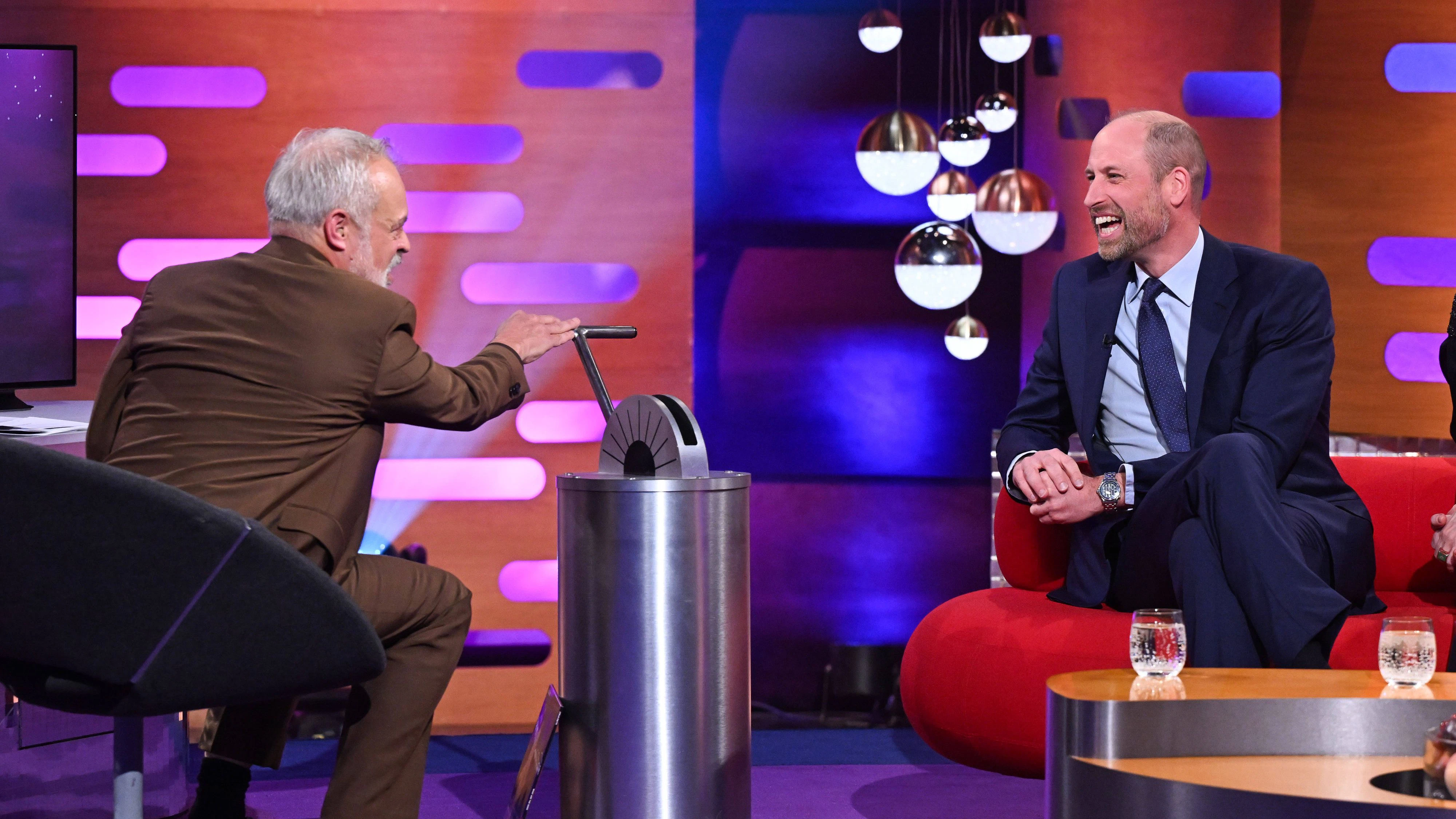 Prinz William trat im britischen Fernsehen auf.