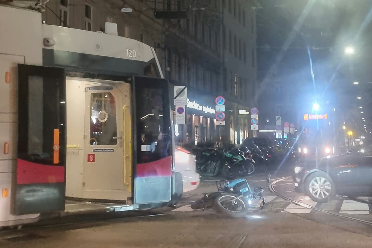 Am Mittwoch kam es in der Währinger Straße zu einem Unfall.