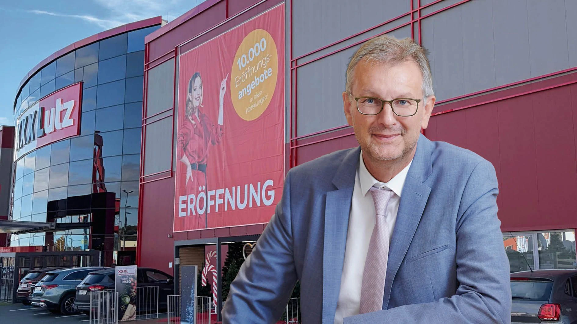 XXXLutz-Unternehmenssprecher Thomas Saliger: Ganzes Haus wurde auf den neuesten Stand gebracht.