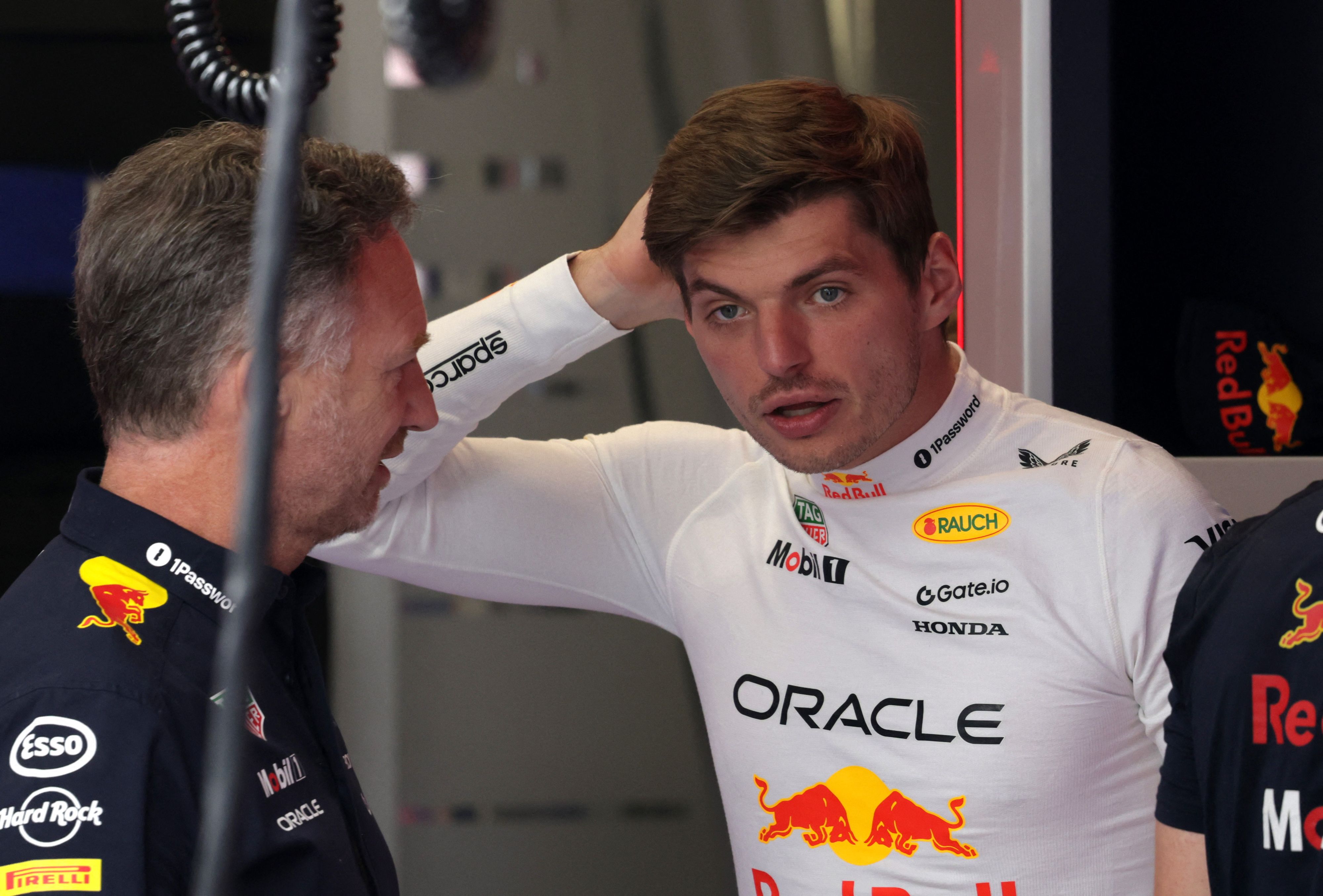 Christian Horner und Max Verstappen 2025 am Red-Bull-Ring