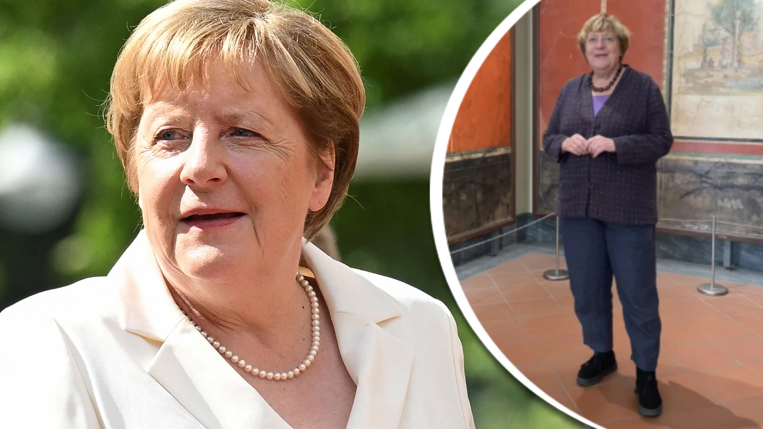 Merkel genießt ihren Urlaub in Italien mit neuer Frisur.