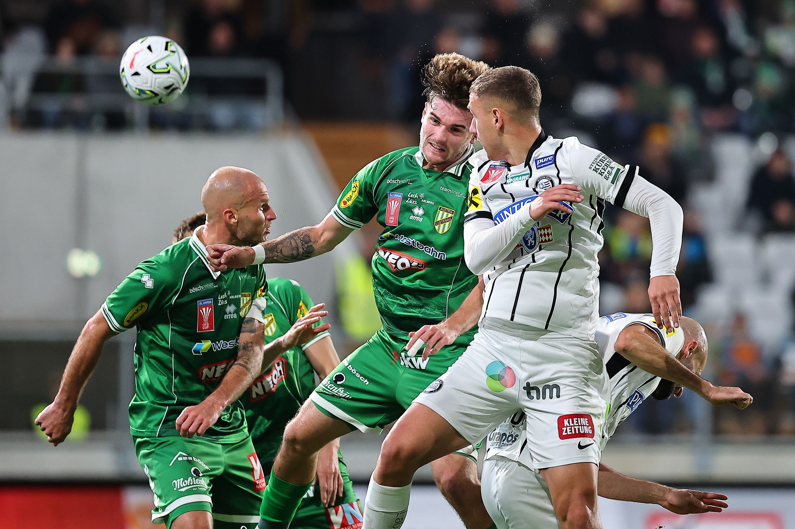 Austria Lustenau im ÖFB-Cup gegen Sturm Graz. 