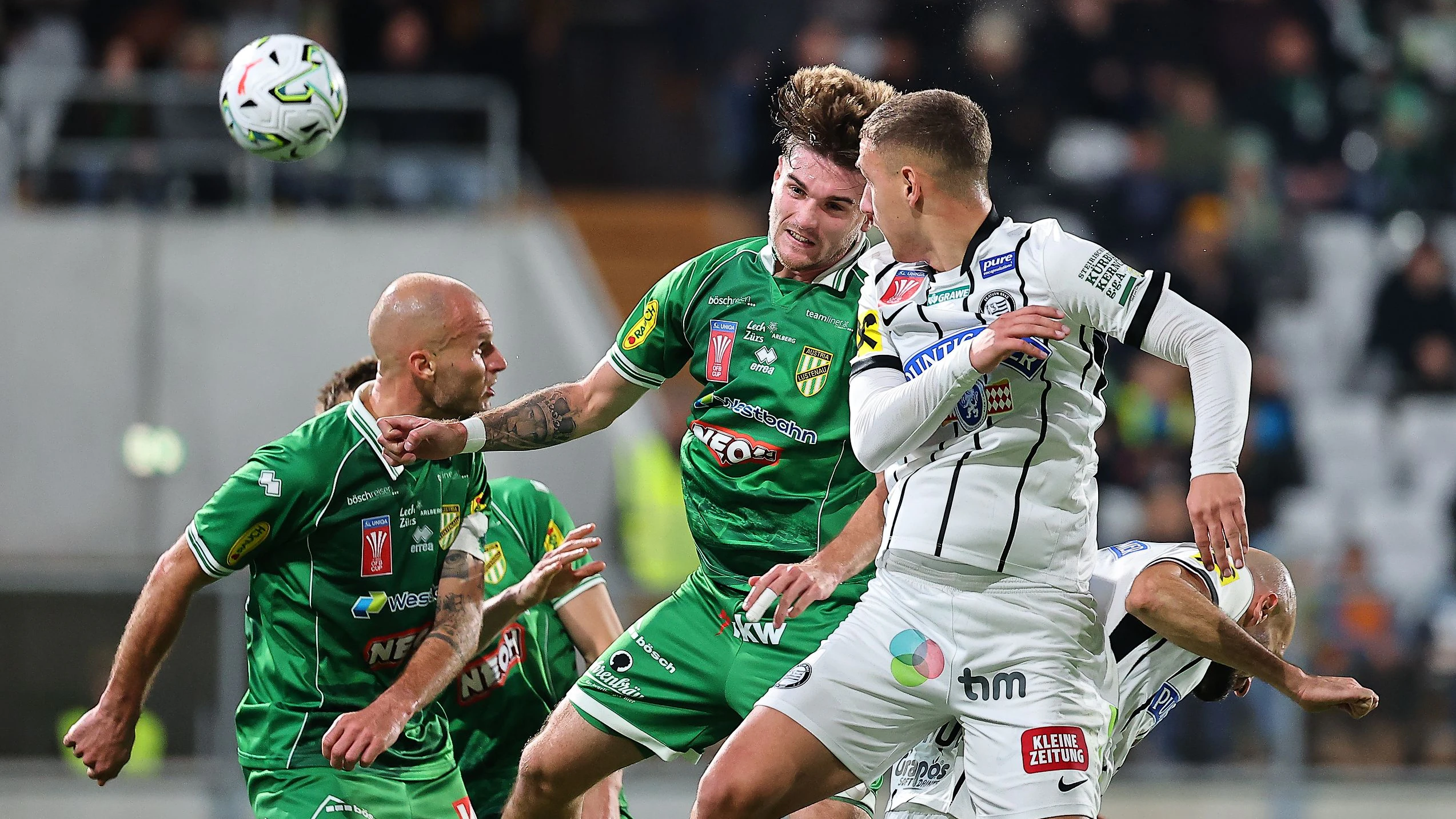 Austria Lustenau im ÖFB-Cup gegen Sturm Graz. 