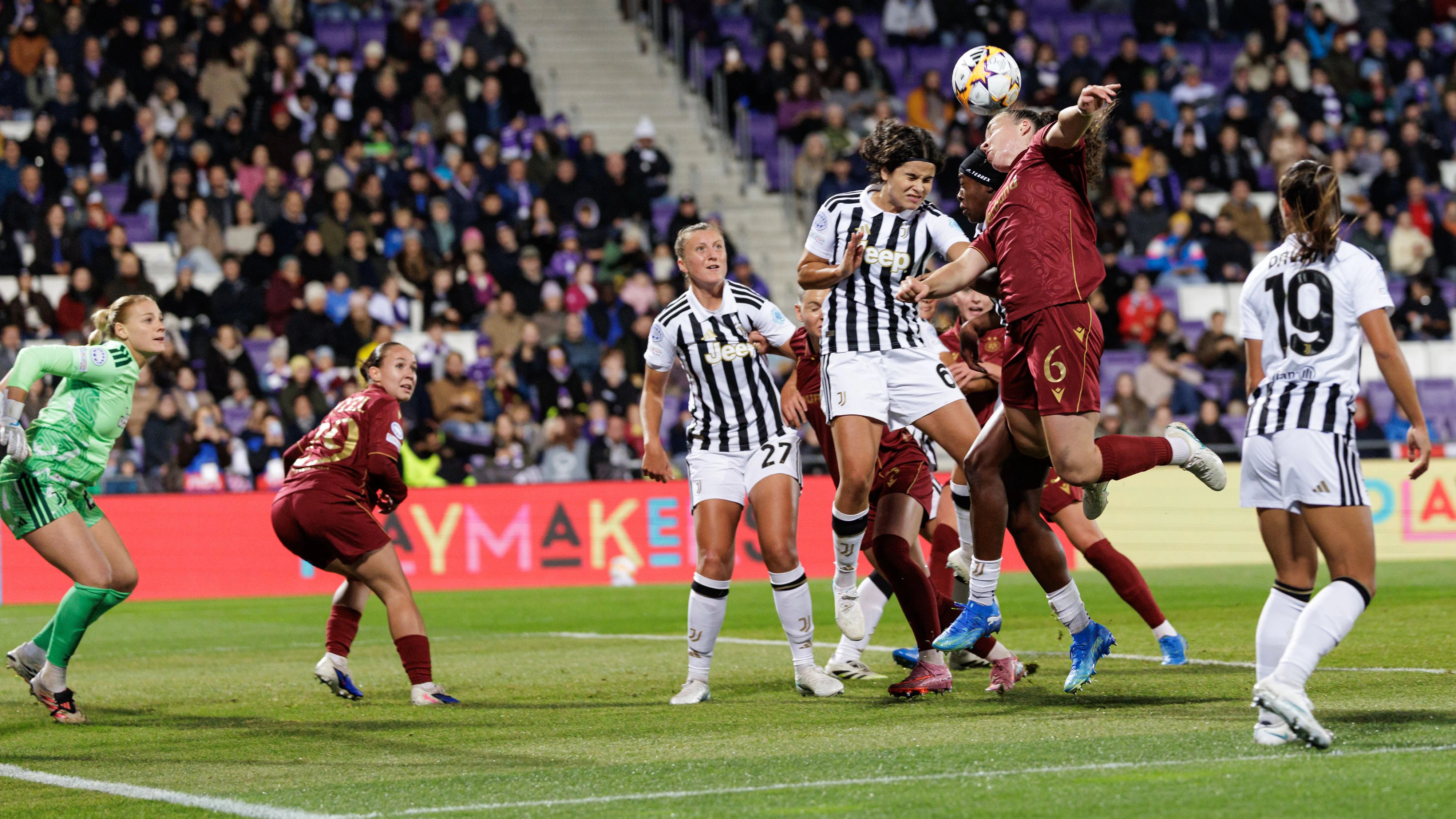 Die Frauen der Wiener Austria im Champions-League-Duell gegen Juventus Turin. 
