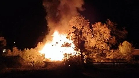 Bei einem verheerenden Hüttenbrand in Fürstenfeld kam eine Person ums Leben.