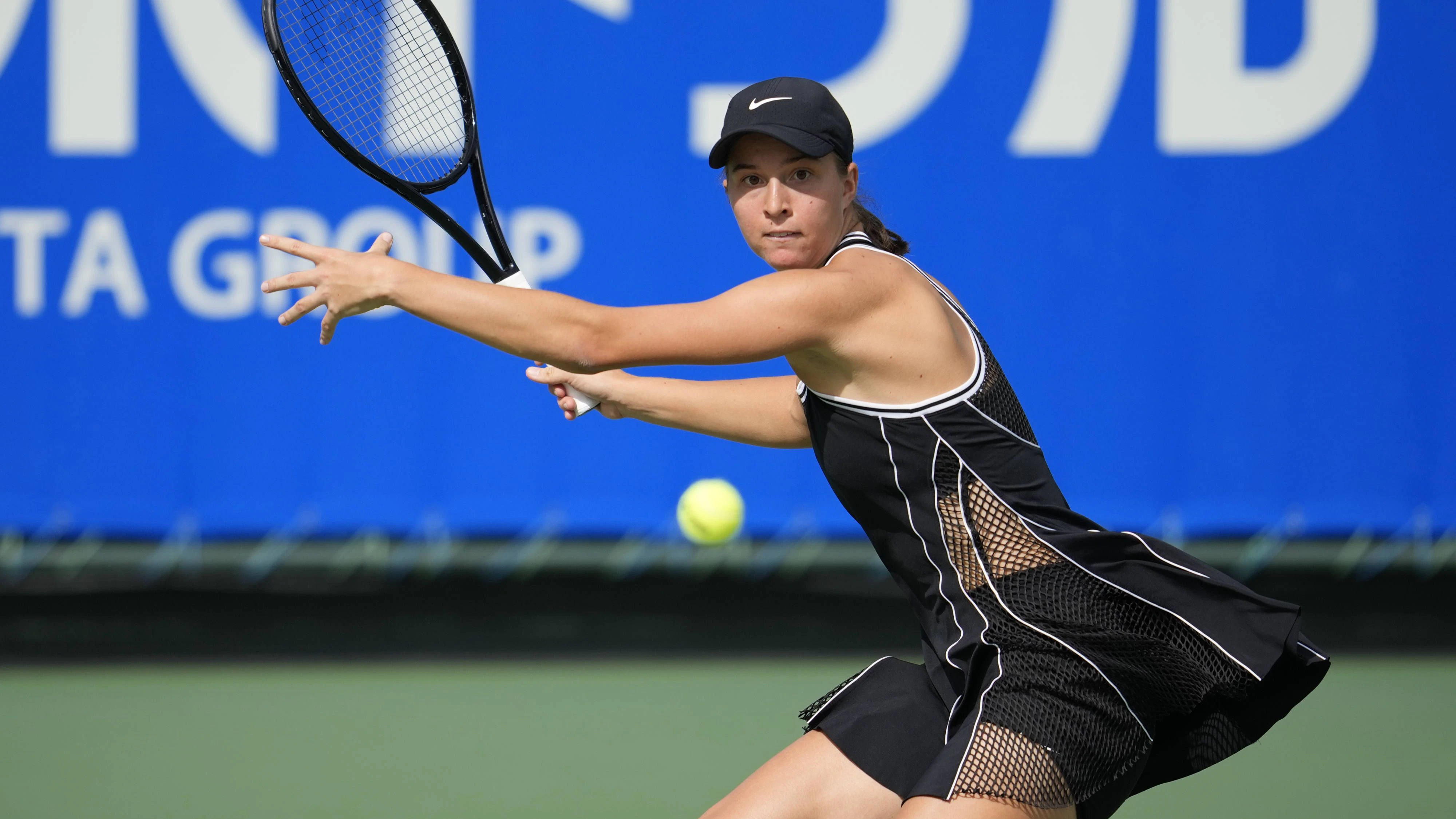 WTA, Tennis Damen Kinoshita Group Japan Open - Day 5 Lilli Tagger of Austria plays during her quarterfinal match against Ann Li of the United States at the 2026 Kinoshita Group Japan Open Women s tennis tournament at Utsubo Tennis Center in Osaka, Japan, on October 23, 2026. Osaka Japan PUBLICATIONxNOTxINxFRA Copyright: xOwenxHammondx originalFilename:hammond-2026kino261023_npOz2.jpg