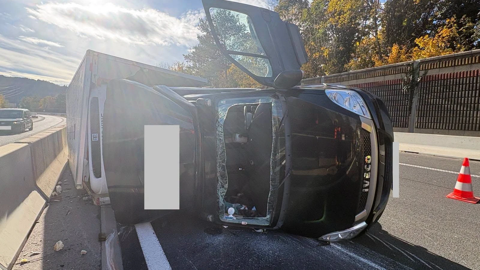 Unfall auf der S35