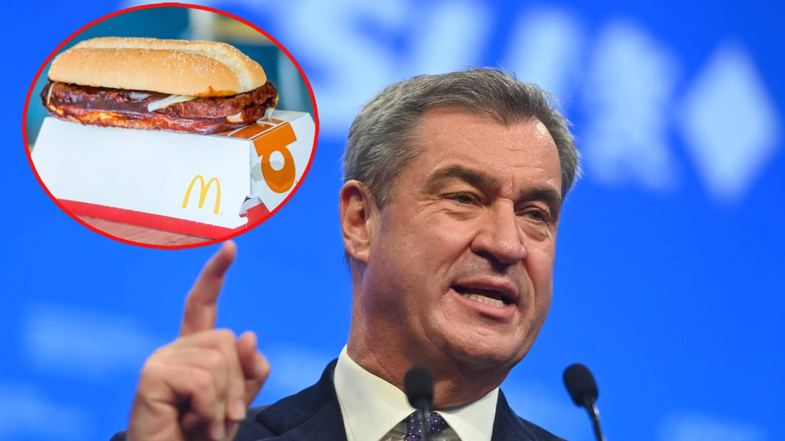 Heute.at - Bei McDonald's beschwert: Söder kämpft um Kult-Burger
