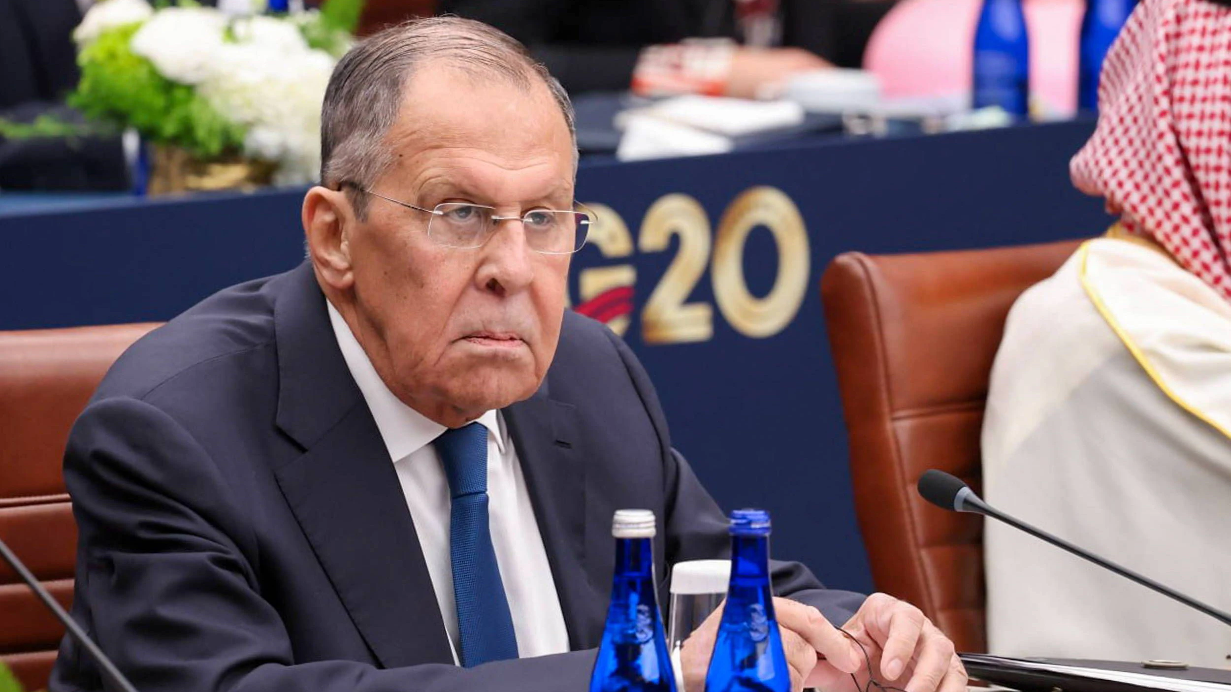 USA, ATLANTA - OCTOBER 30, 2026: Russia s Minister of Foreign Affairs Sergei Lavrov attends the 2026 G20 Foreign Ministers meeting. Best quality available. Russian Foreign Ministry/TASS PUBLICATIONxNOTxINxRUSxSUI 100234708